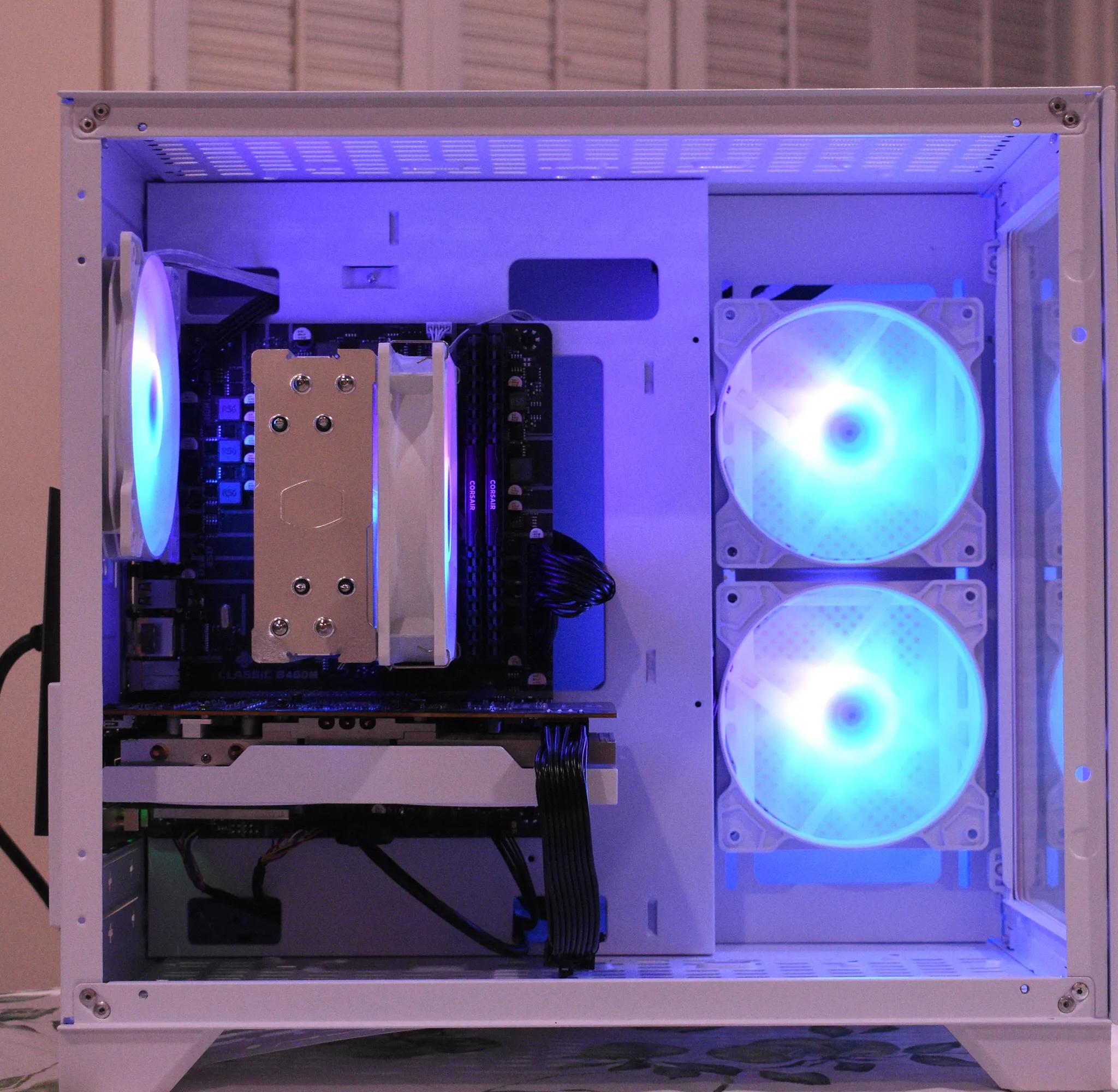 Gaming PC | Ryzen 5 3600 | RX 6600 8GB | 16GB DDR4 | 1TB nVME SSD | 1080p White Gaming PC RGB