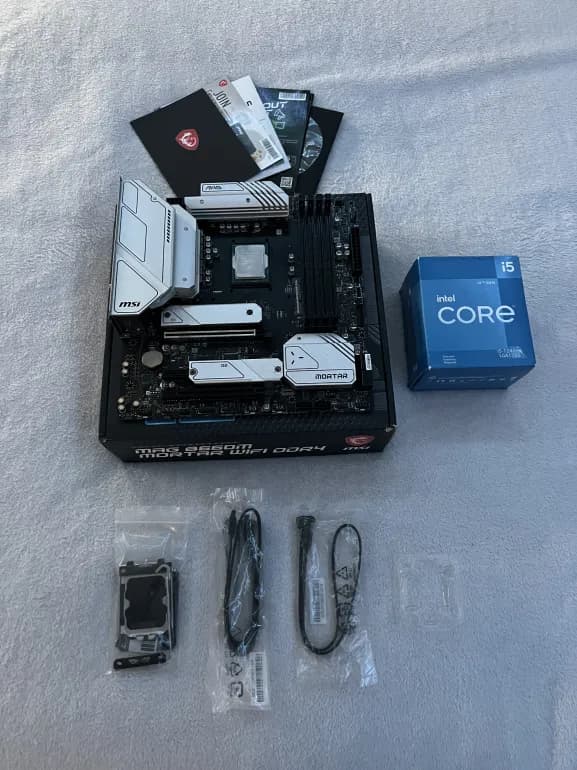 MSI B660M Mortar WIFI DDR4 x Intel Core i5-12400F (Project Bundle)