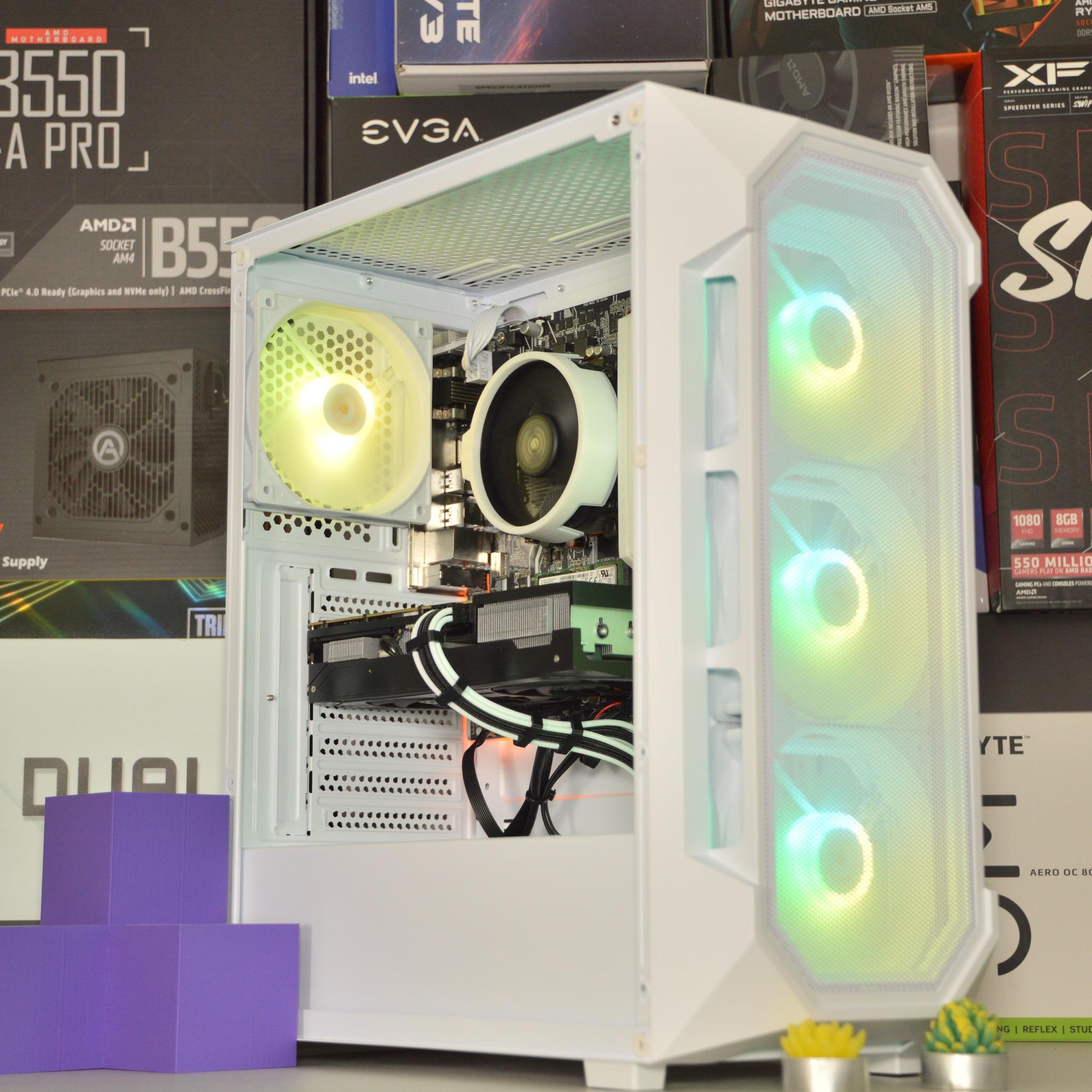 🌨️⬜| RTX 3060 Ti 8GB | AMD RYZEN 5 3600 | 16GB DDR4 RAM | 1TB NVME SSD | Snow Box |