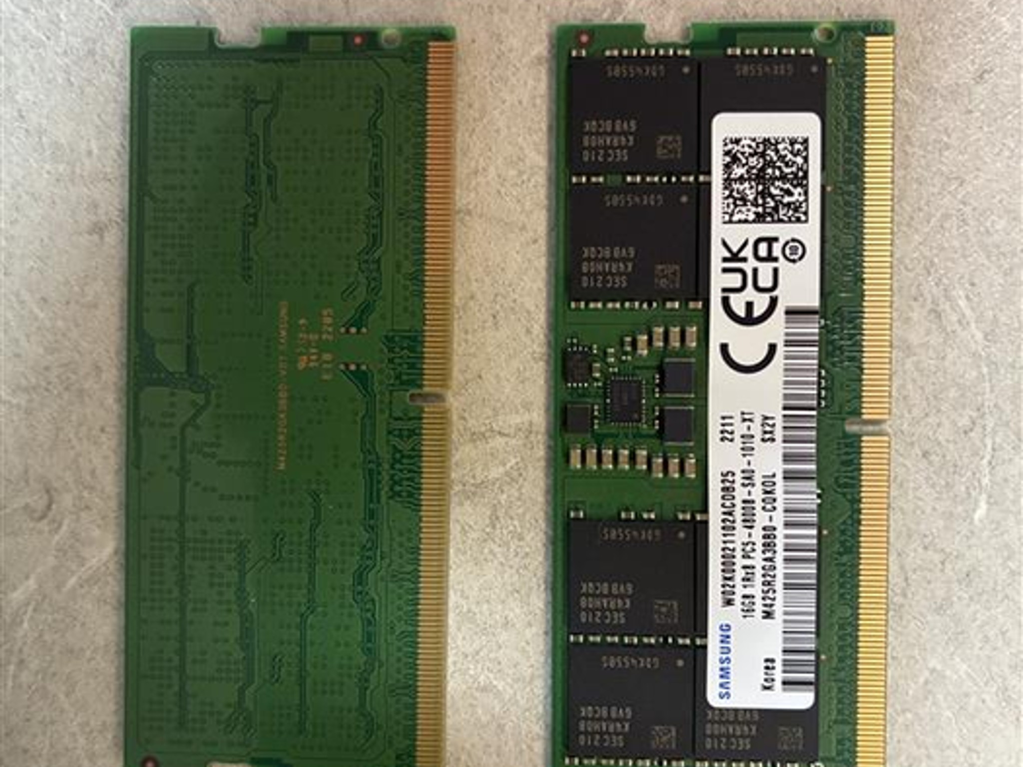 DDR5 SODIMM 2x16GB RAM, 4800MT/s