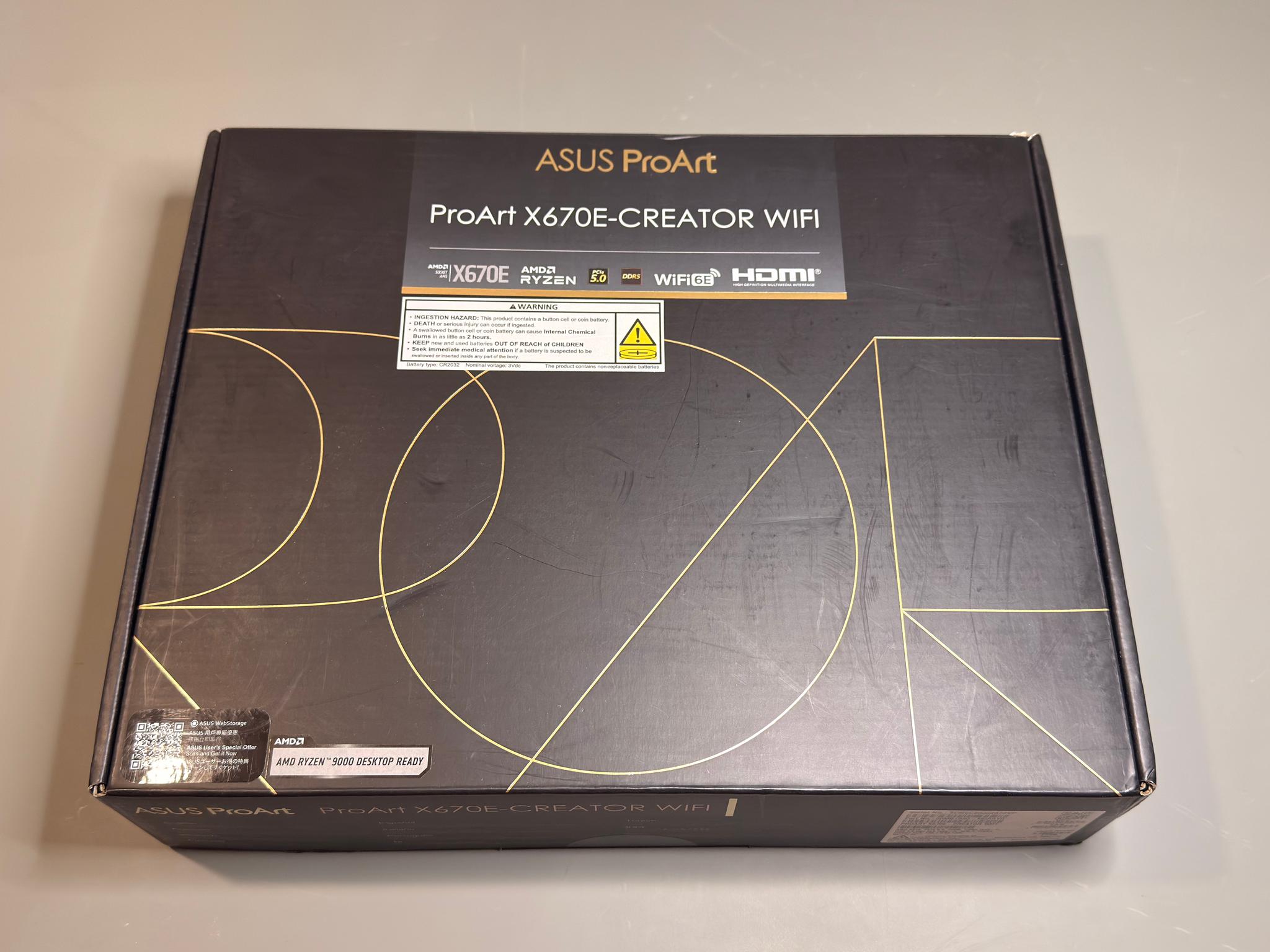 NEW ASUS ProArt X670E-CREATOR WIFI AMD AM5 Motherboard