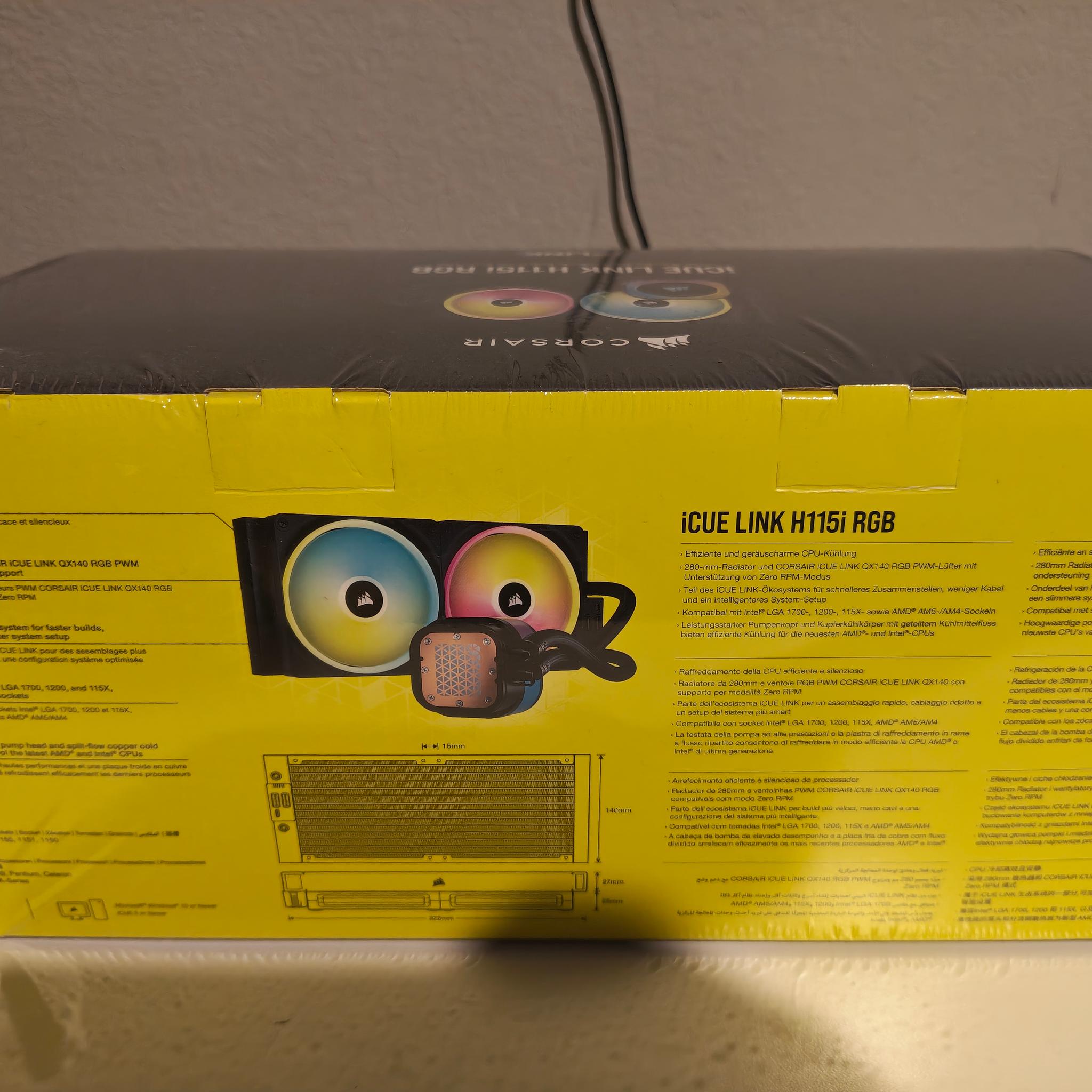 Corsair iCUE Link H115i RGB Liquid CPU Cooler 280mm AIO Brand New In Box (Sealed)
