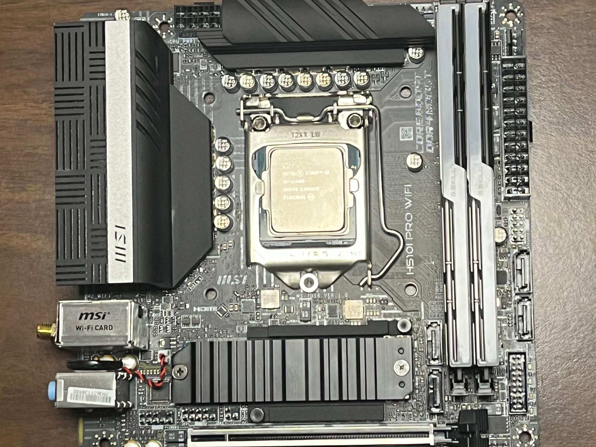 ITX Motherboard Bundle | I5-11400 | MSI Pro H510I MB | 16 GB RAM | Latest BIOS | I/O Shield Included