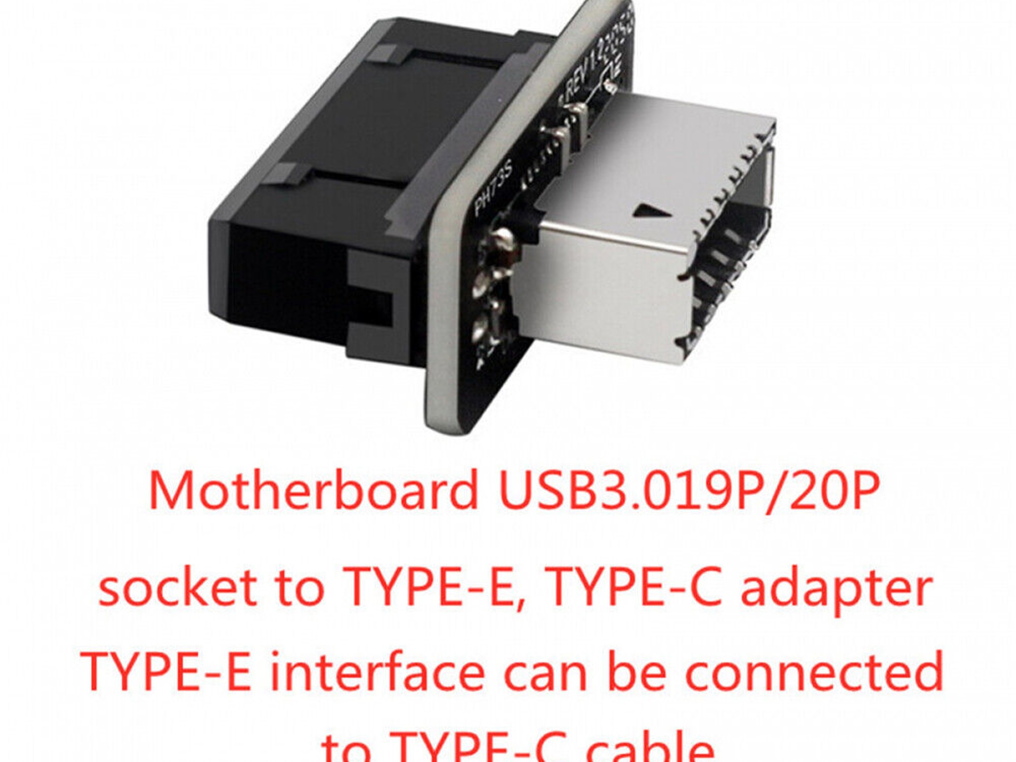 USB 3.0 Internal Header to USB 3.1/3.2 Type C Converter For Computer Motherboard
