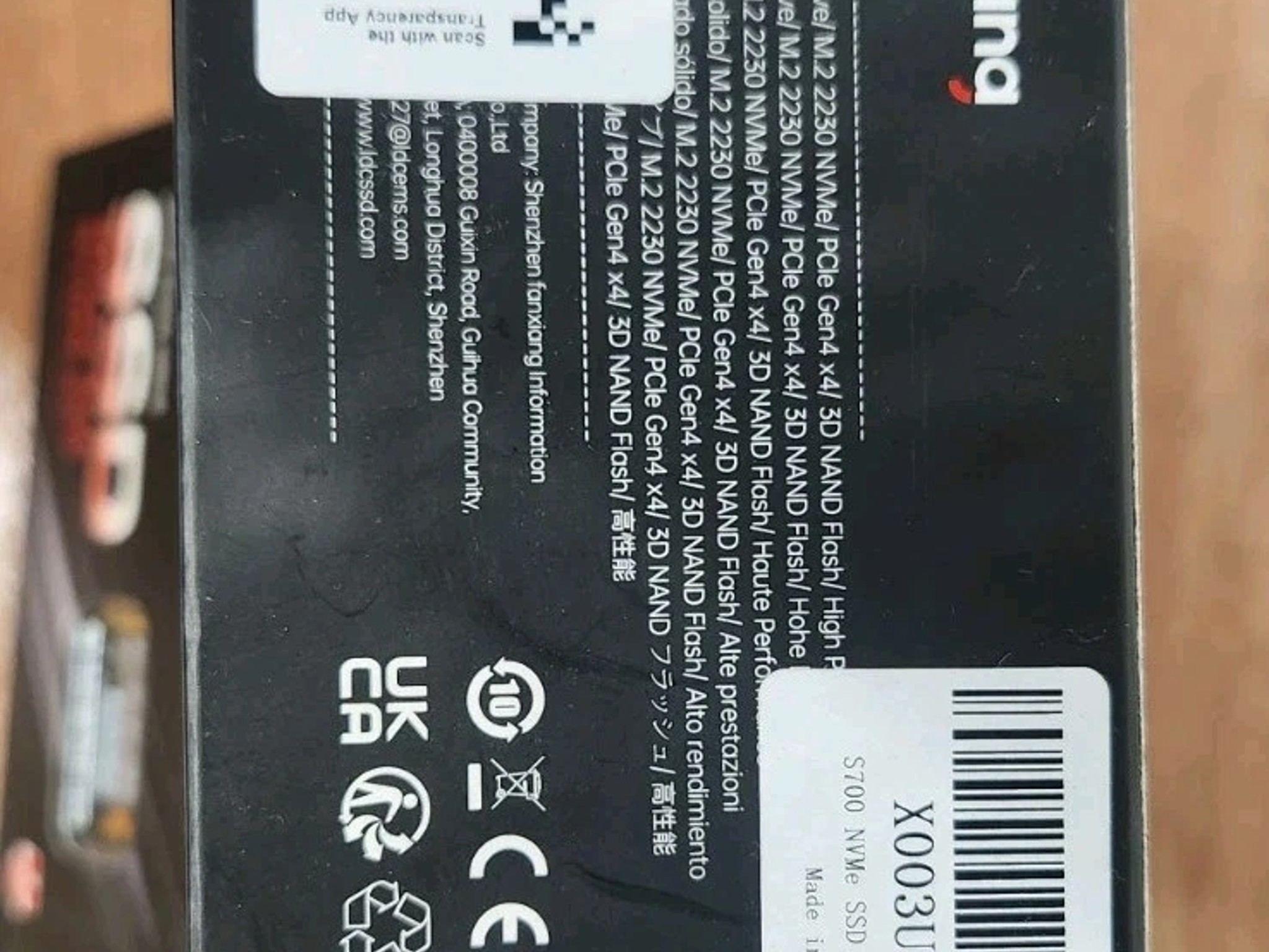 10 Piece - FanXiang S700 PCIe 4.0 NVMe M.2 SSD 500gb – Blazing-Fast Speeds