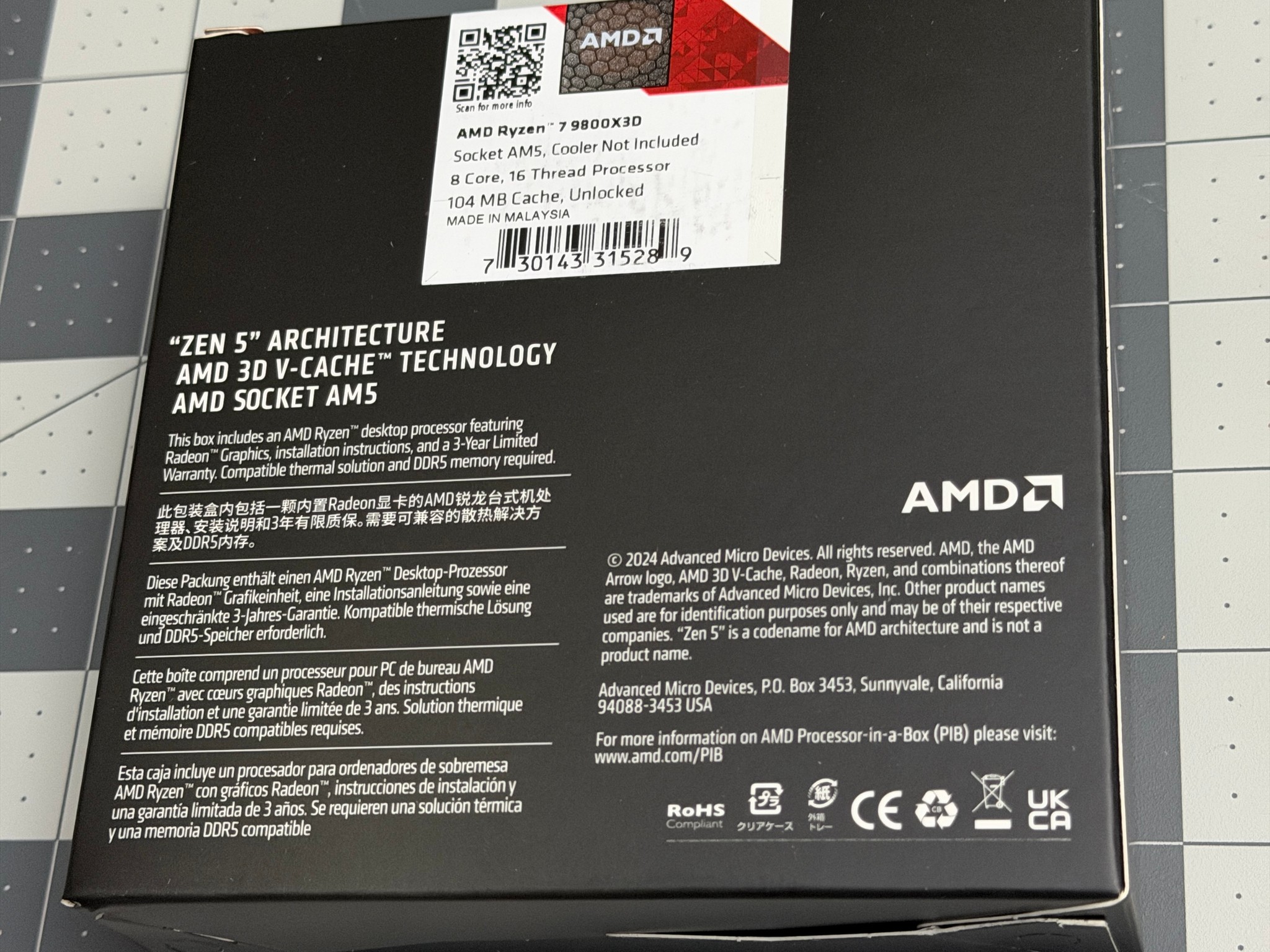 AMD Ryzen 7 9800X3D