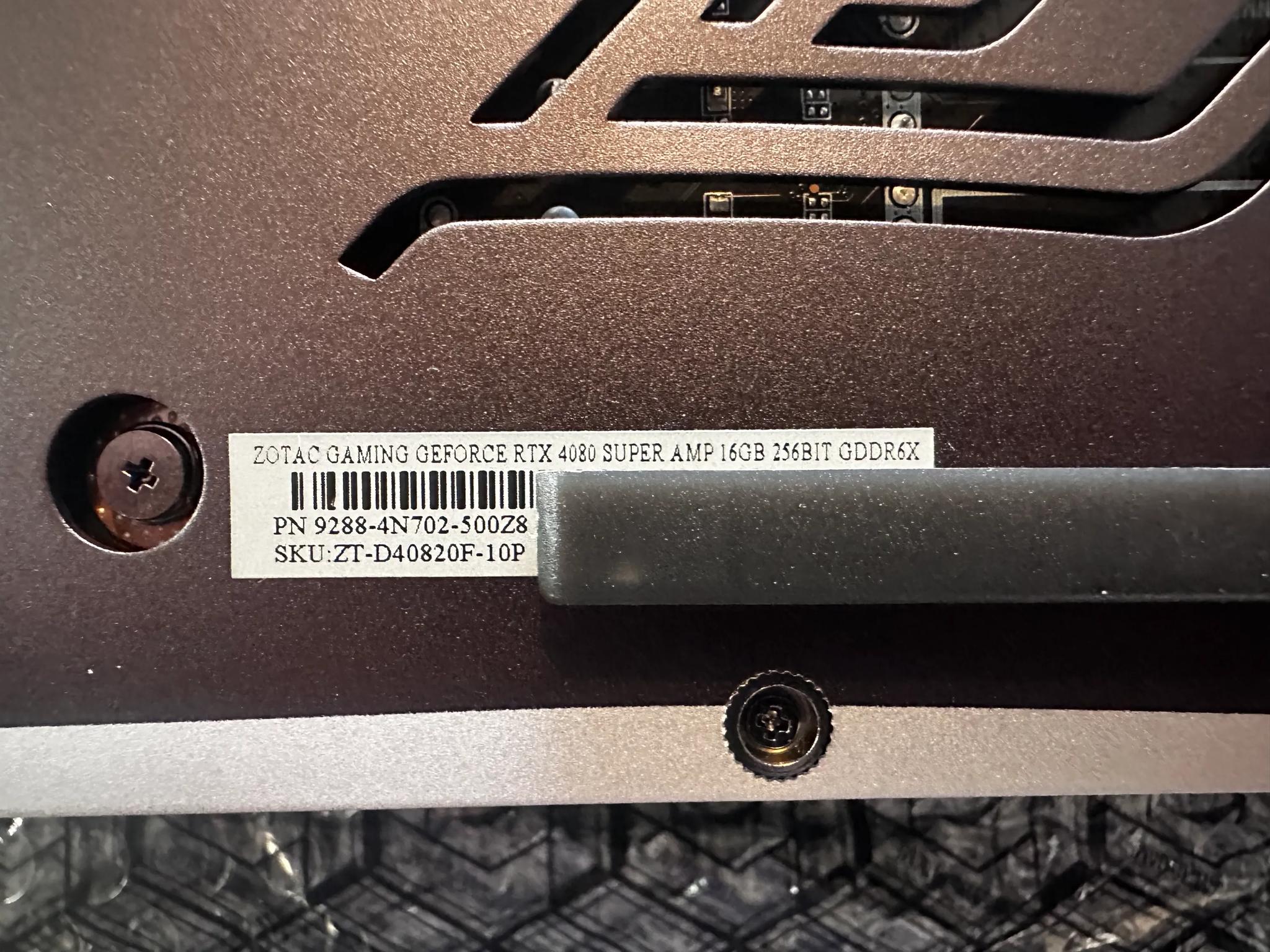 Zotac 4080 Super Amp