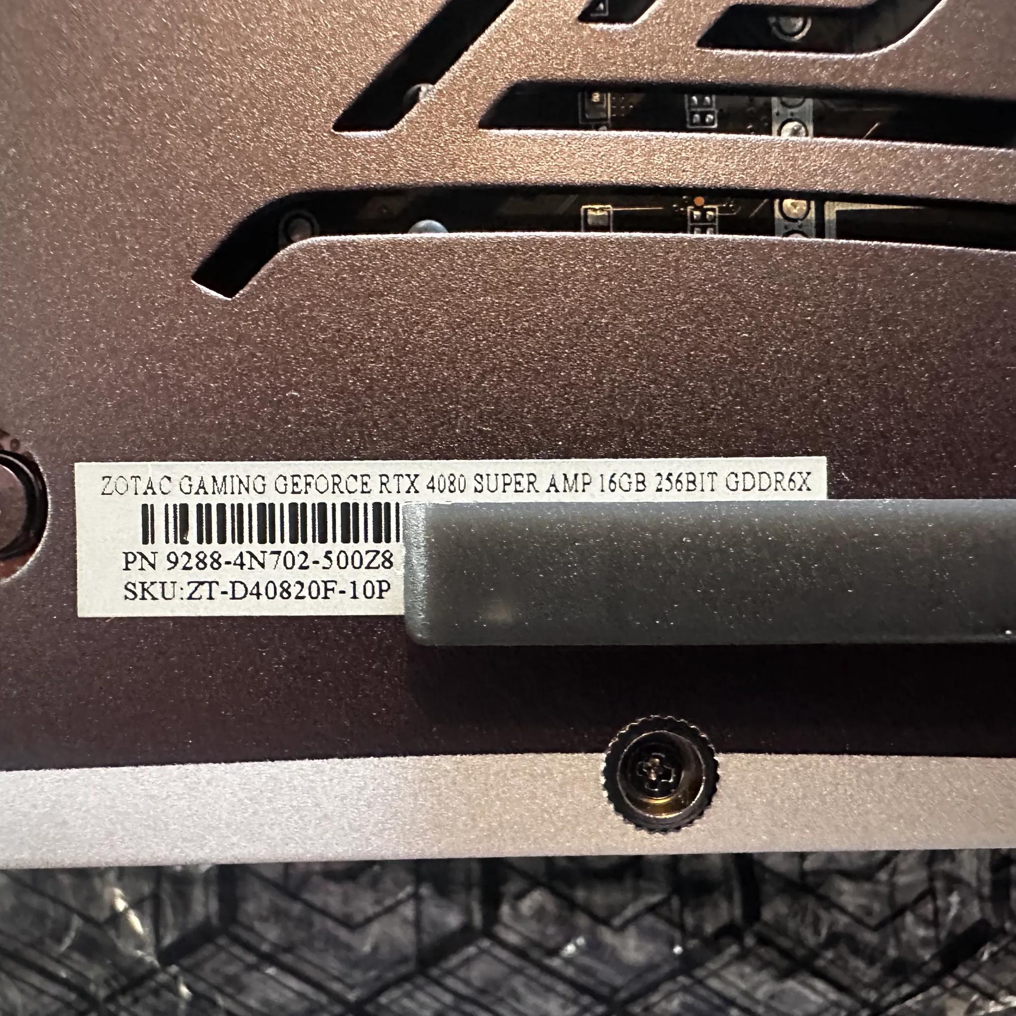 Zotac 4080 Super Amp