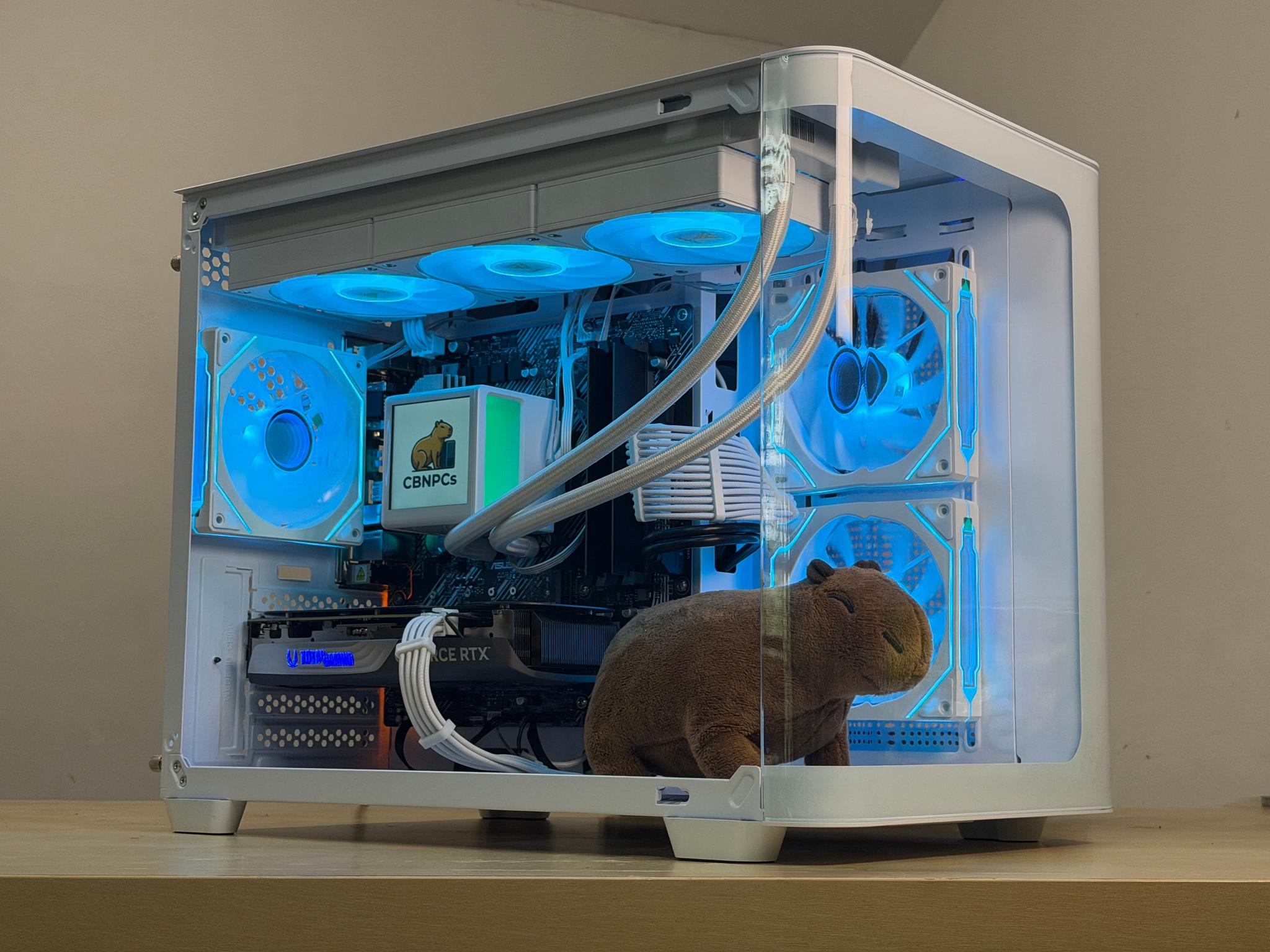 🧊💎 1440p White Gaming PC -  Ryzen 7 5700x / RTX 4070  / 1TB NVME SSD / 32GB Ram / Wifi + Bluetooth