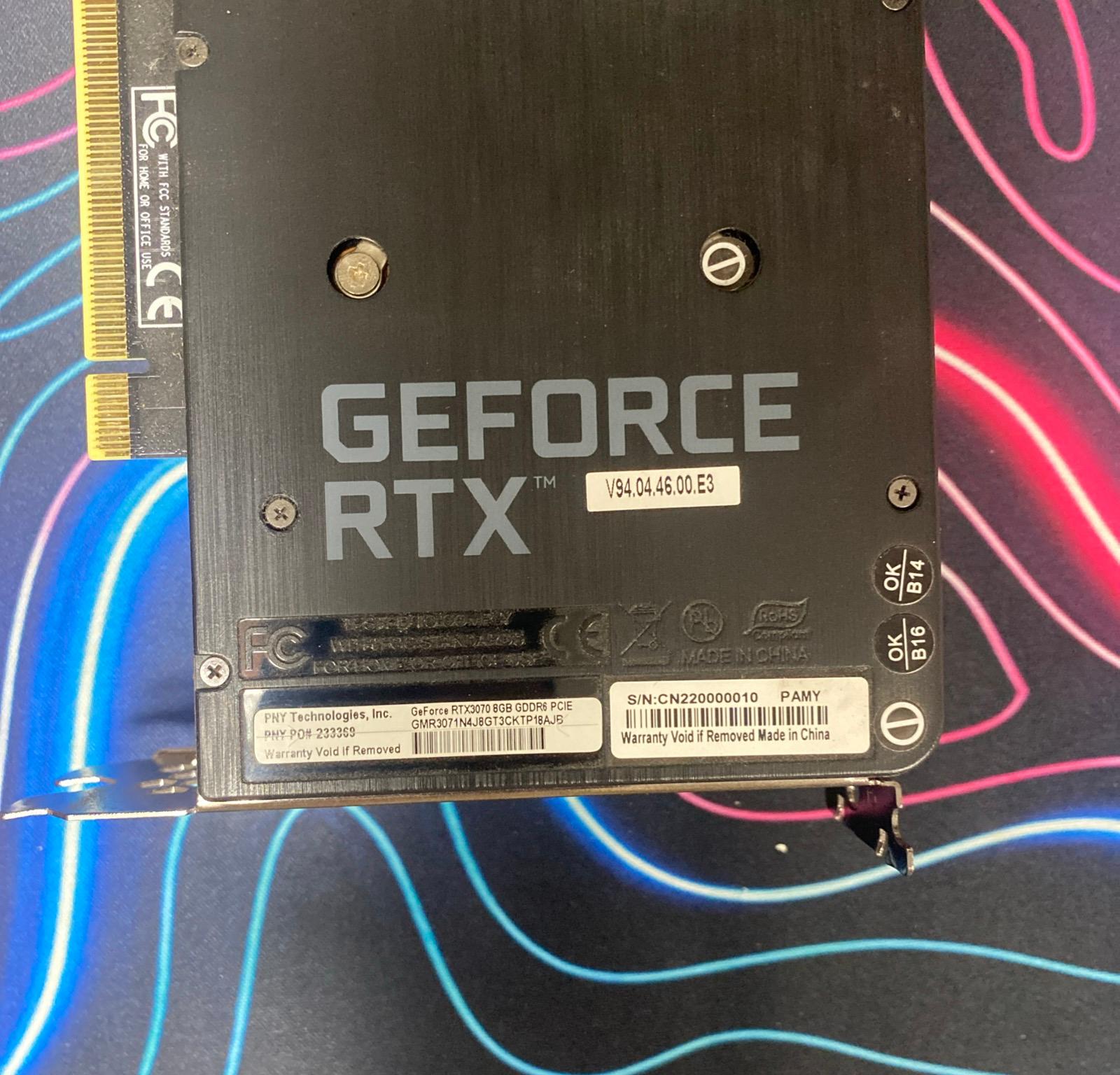 RTX 3070 PNY XLR8 Gaming EPIC-X RGB Triple Fan Edition 8GB GDDR6