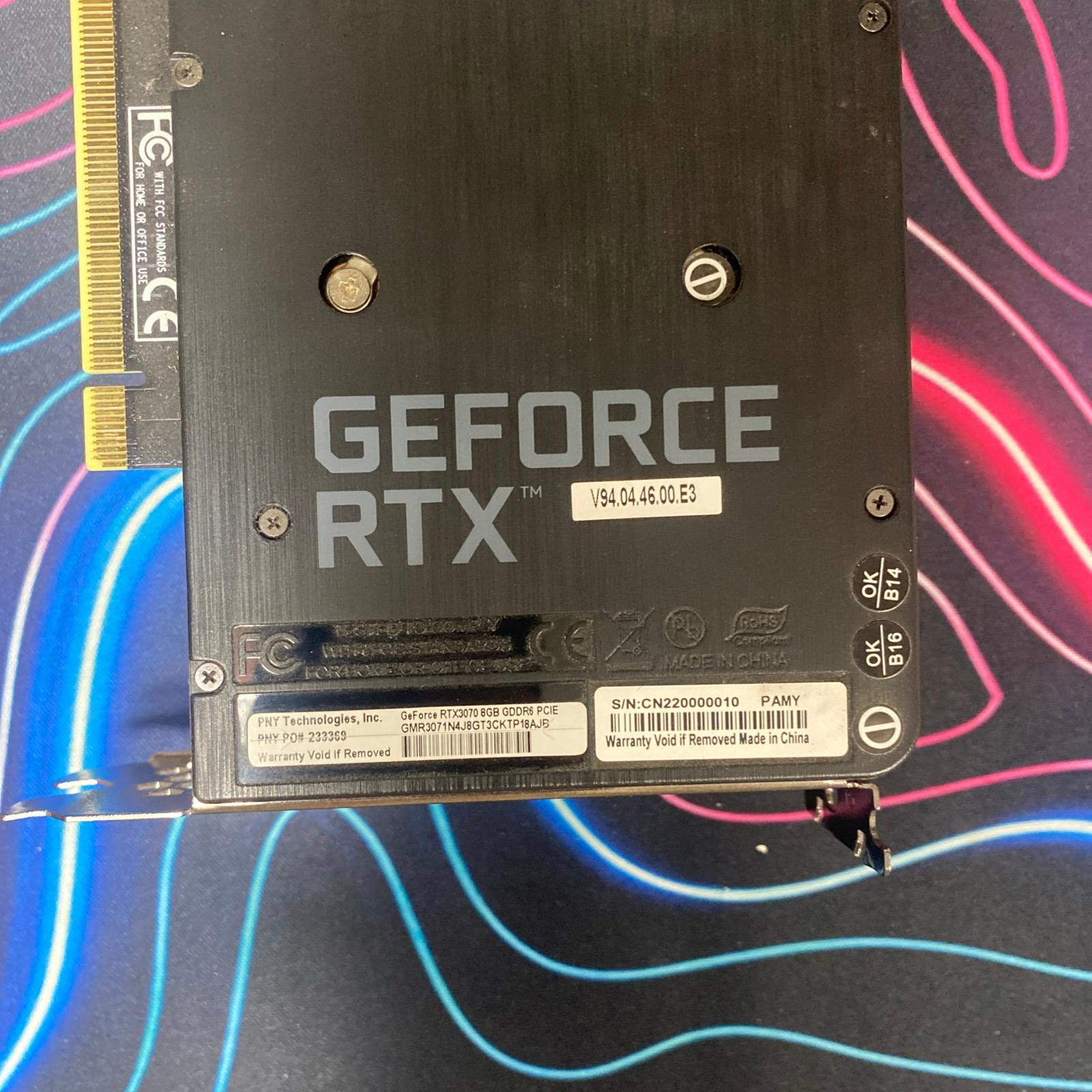 RTX 3070 PNY XLR8 Gaming EPIC-X RGB Triple Fan Edition 8GB GDDR6