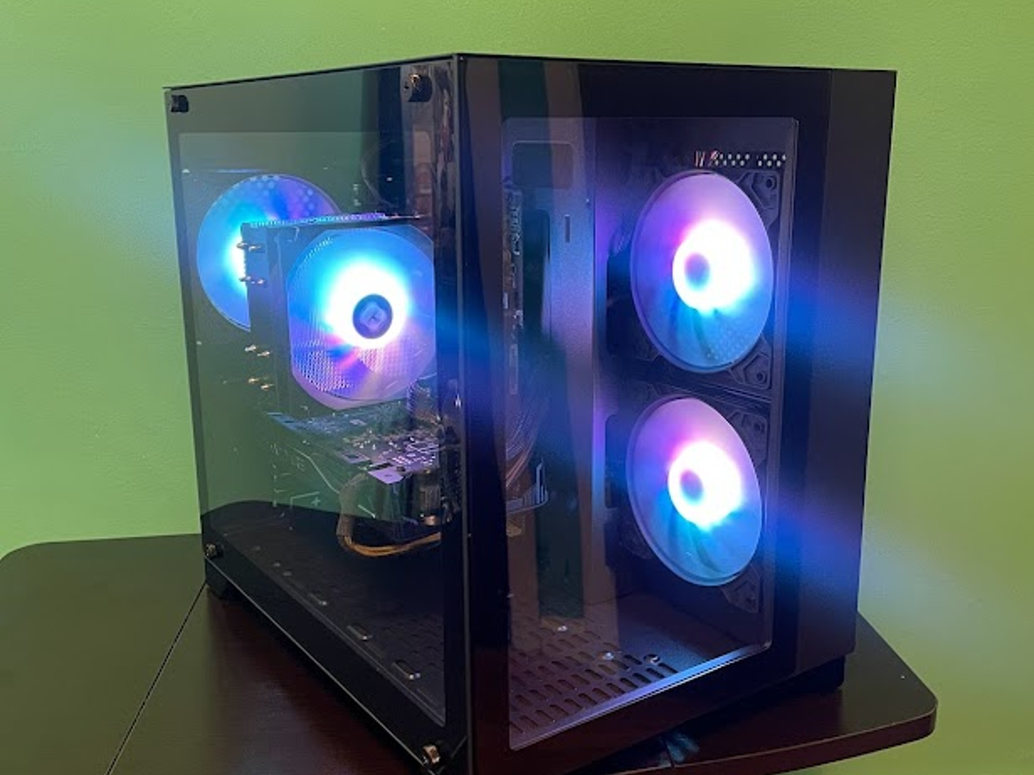 GLASSY Black Gaming PC| Intel i5 / Amd RX470 / 8GB / 500GB SSD Win 10 Pro WiFi