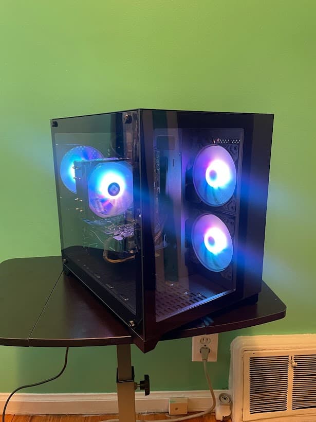 GLASSY Black Gaming PC| Intel i5 / Amd RX470 / 8GB / 500GB SSD Win 10 Pro WiFi