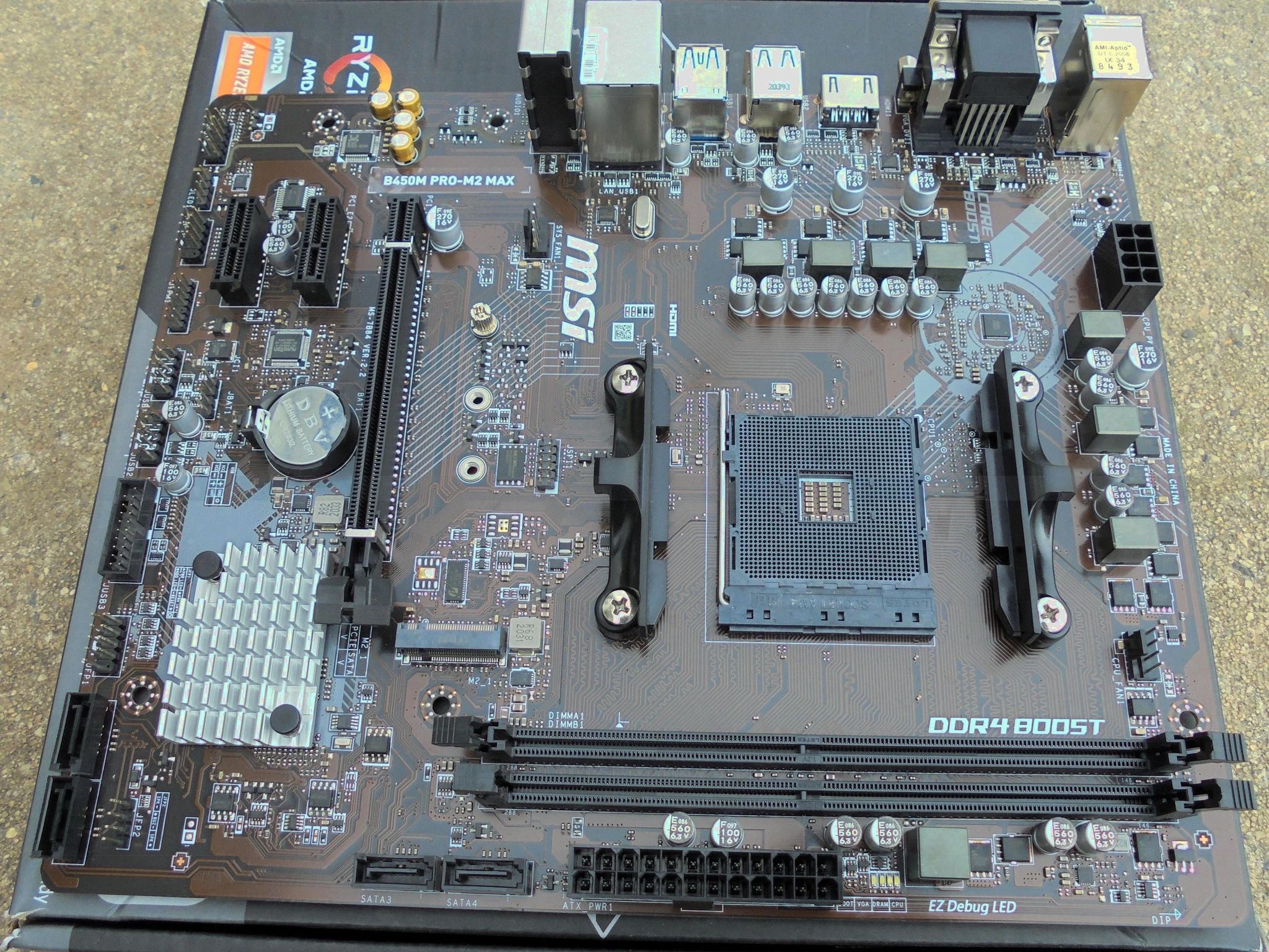 MSI B450M PRO-M2 MAX Micro ATX AM4 Motherboard