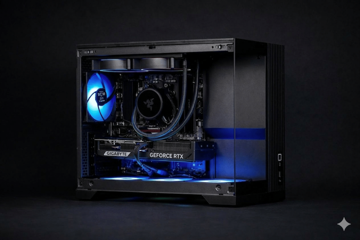 EXT View 70X Pro - Ryzen 5 7500X3D, RTX 5070 12GB, 32GB DDR5 Ram, 1TB SSD