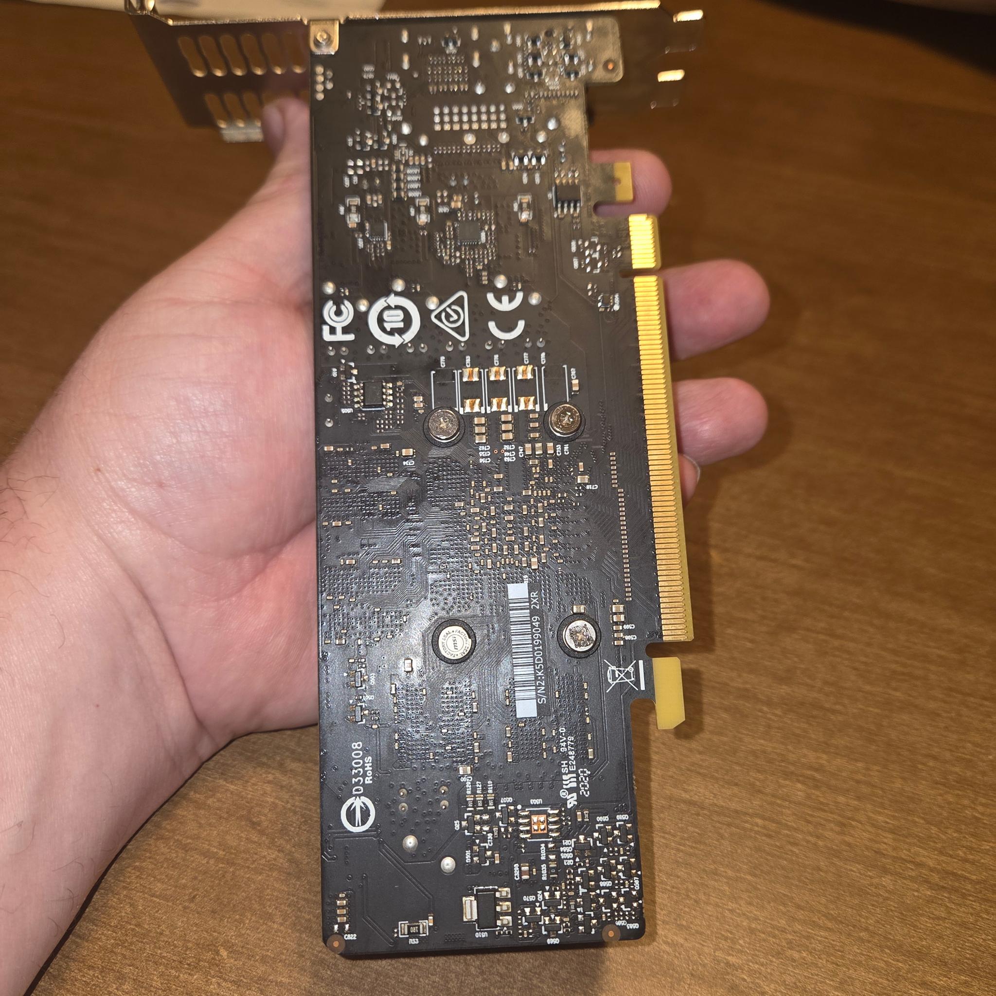 MSI GTX 1050 TI 4GT LP