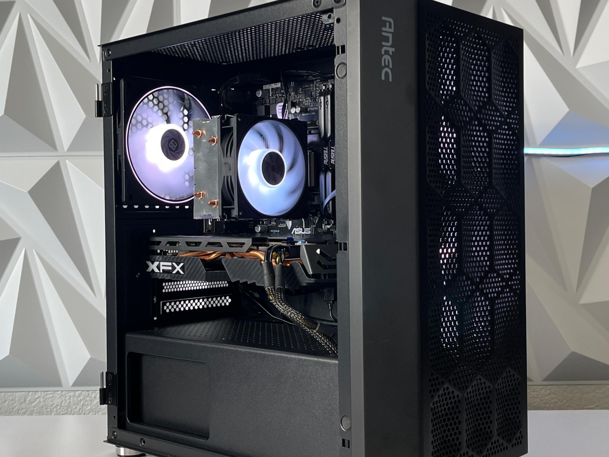 RX 580 8GB, Ryzen 5 2600X, 16GB RAM | Black RGB Gaming Computer/PC