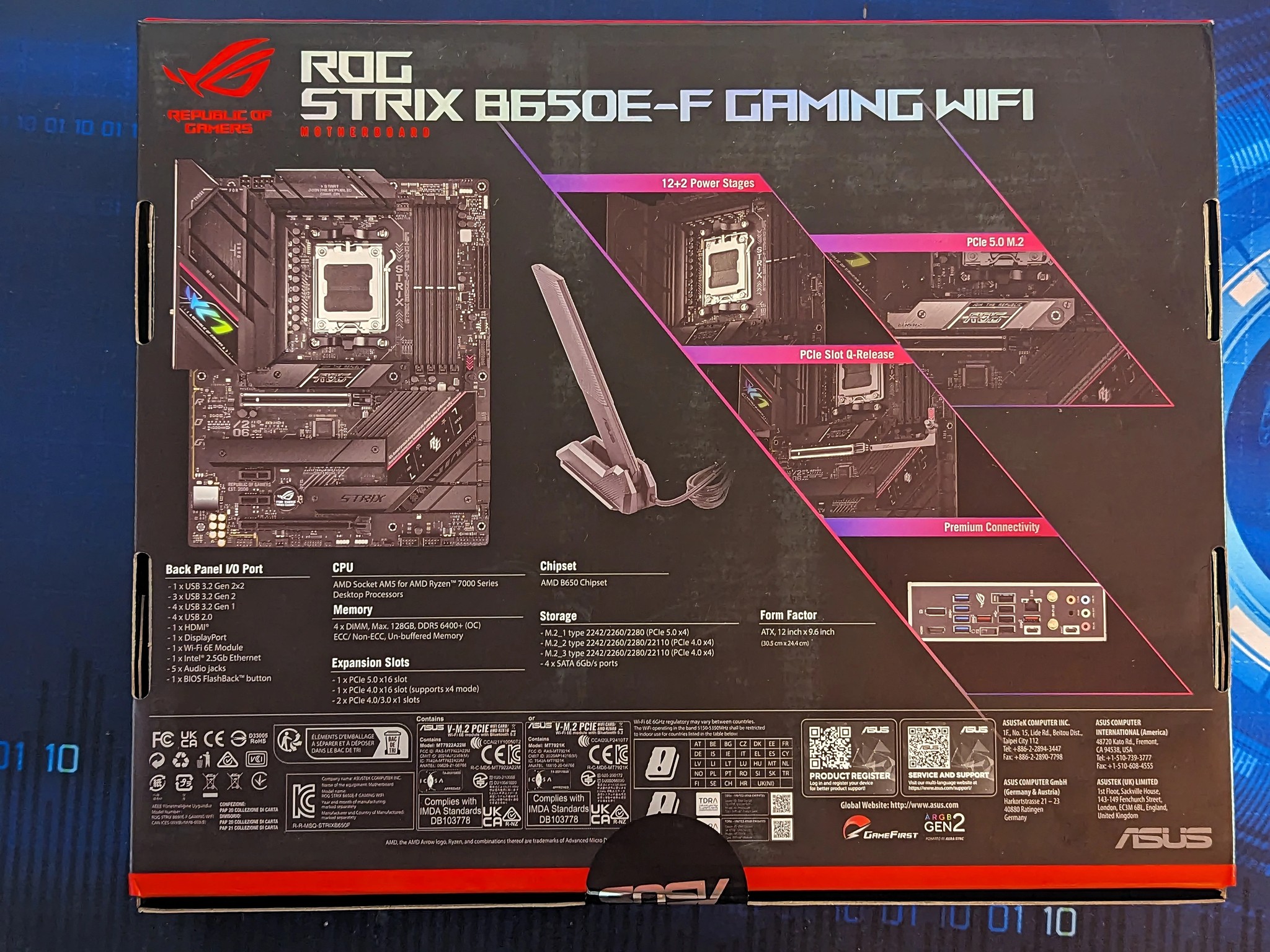 Asus ROG Strix B650e-f- unopened new in box AM5 motherboard