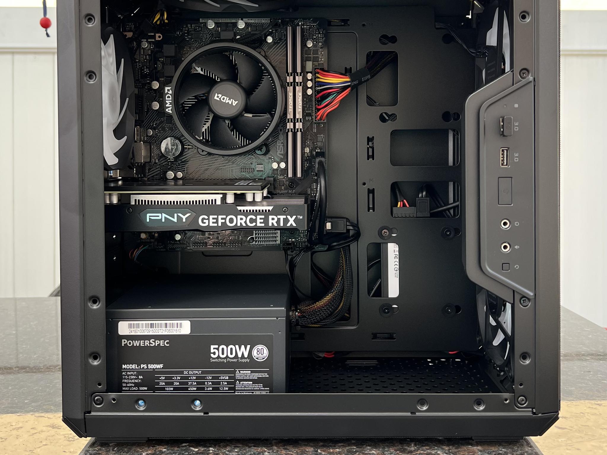 Budget Ryzen 5 4500 0.75 TB  SSD NVME 32 GB DDR4 RTX 3050 6 GB - All new parts!