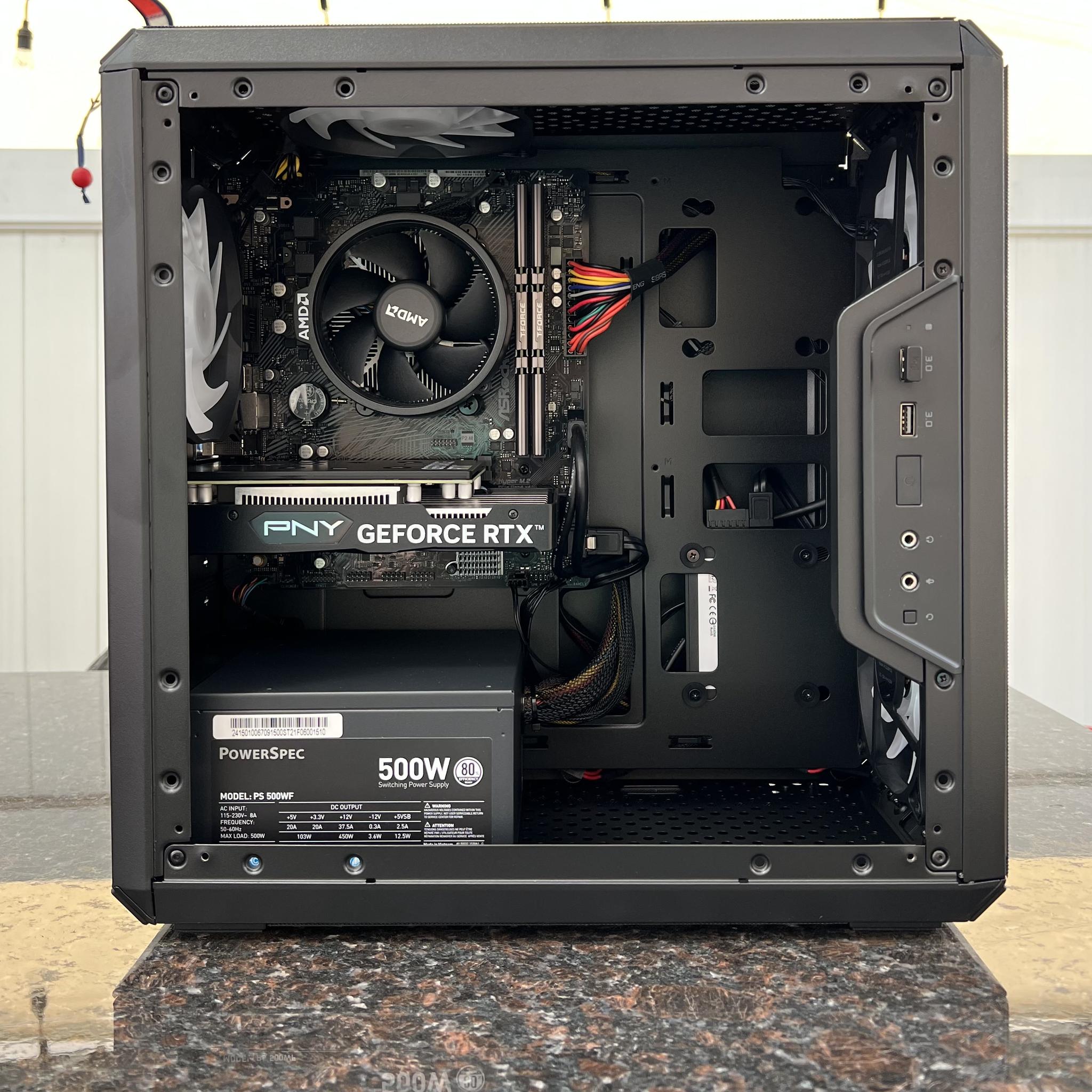 Budget Ryzen 5 4500 0.75 TB  SSD NVME 32 GB DDR4 RTX 3050 6 GB - All new parts!