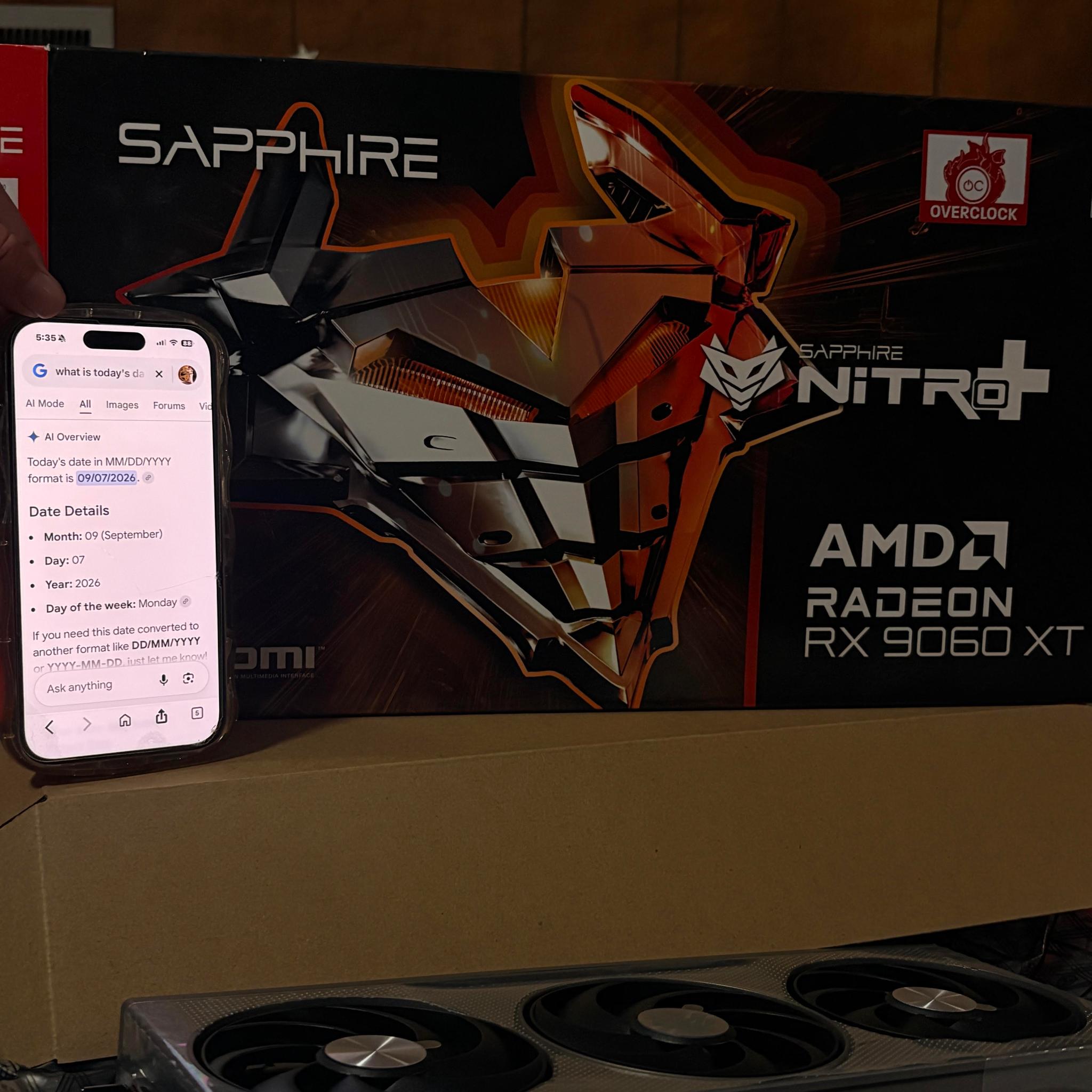 Sapphire Nitro+ rx 9060 XT 16gb OC