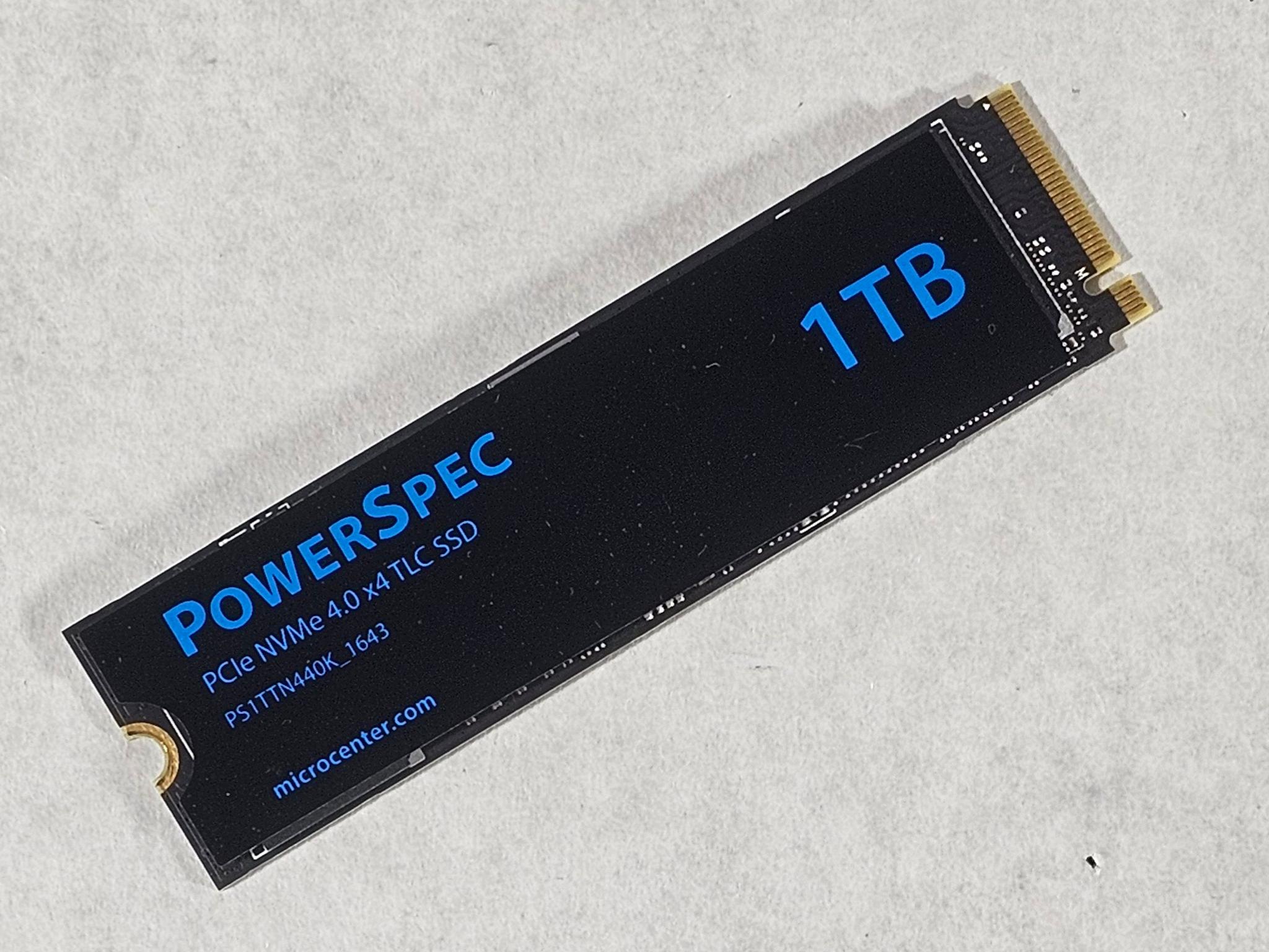1TB NVMe M.2 SSD Gen4 PCIe 4.0 PowerSpec