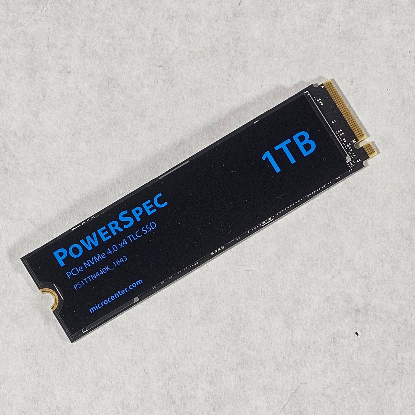 1TB NVMe M.2 SSD Gen4 PCIe 4.0 PowerSpec