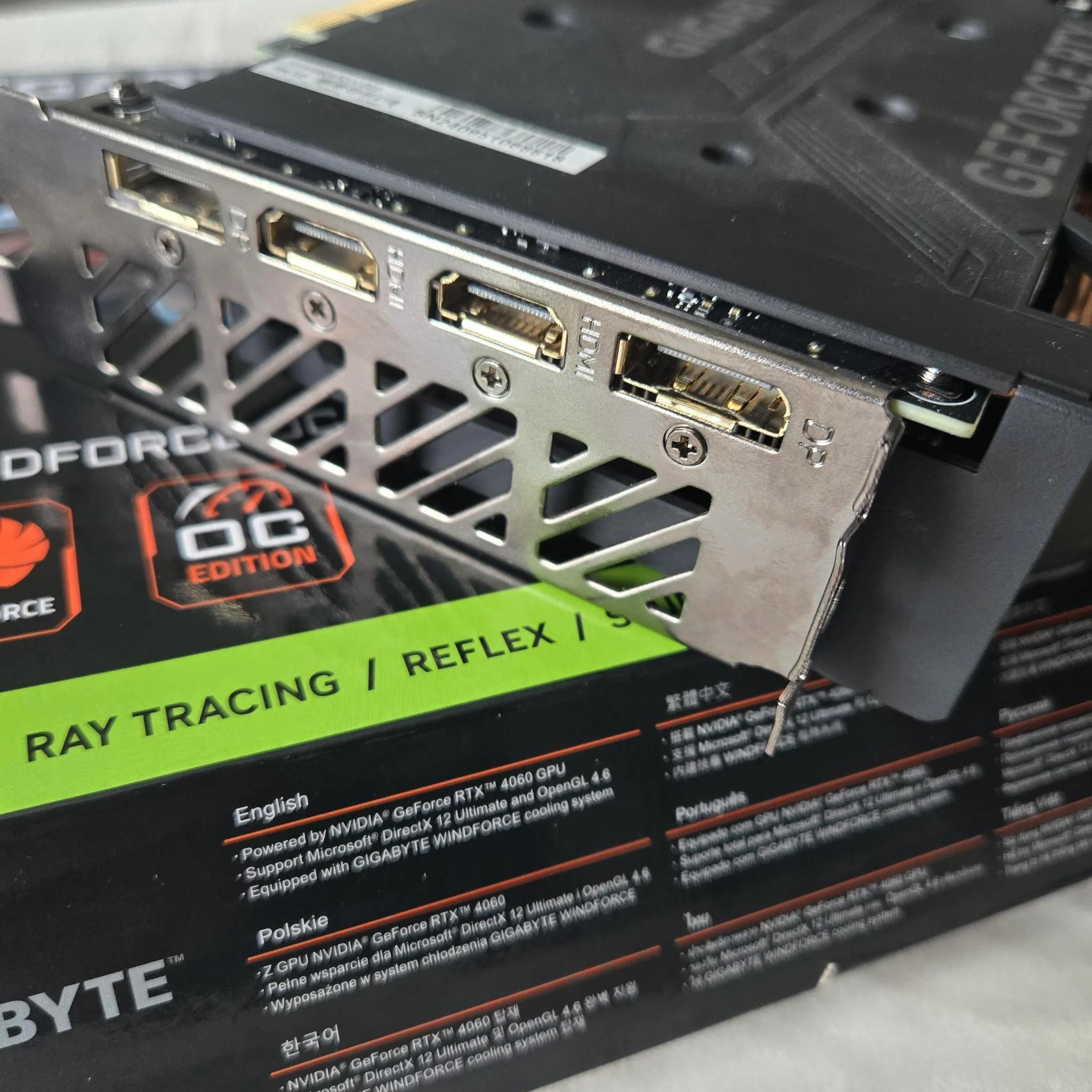 GPU: 4060 for sale.  Only lightly used (less than a year old).