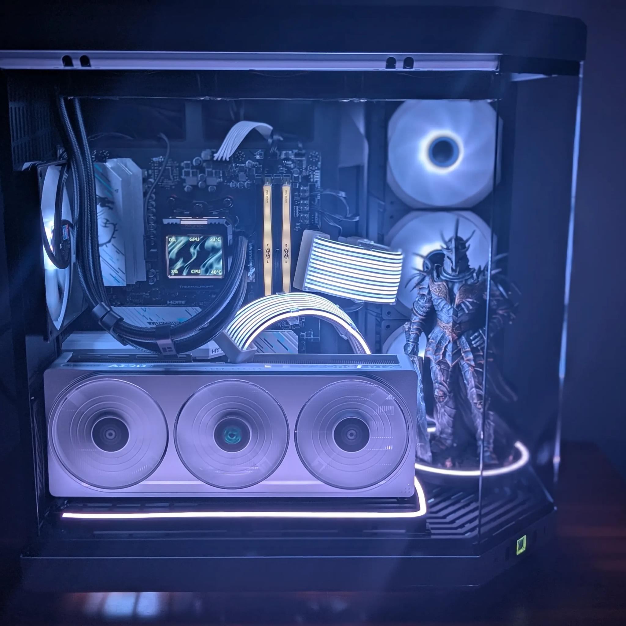Death Knight Gaming PC - Hyte Y70 - Nvidia 5070 + Ryzen 9600X (excluding figurine)