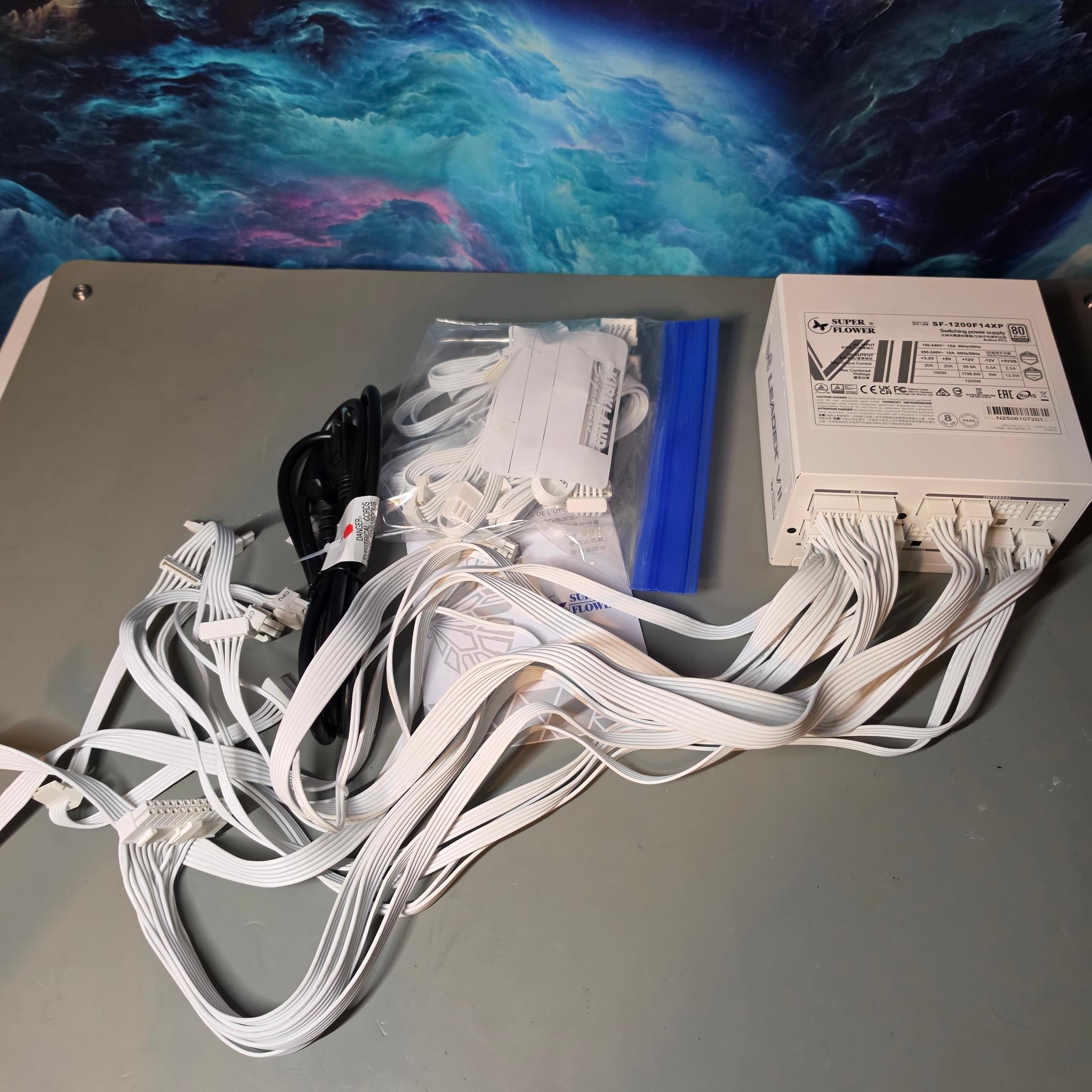 Super Flower SF-1200F14XP 1200W 80+ Platinum Fully Modular ATX PSU White