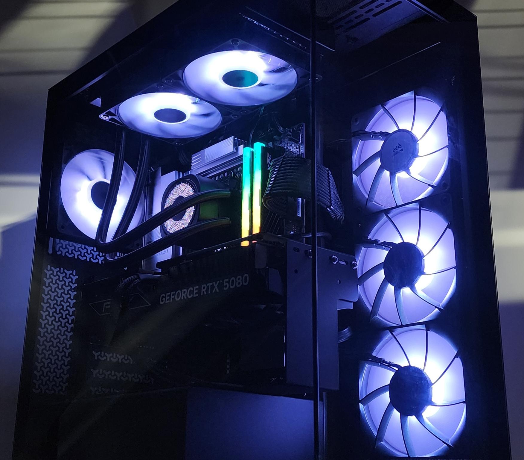 Gaming PC Ryzen 7 9800X3D 32GB RAM 1TB SSD RTX 5080 16GB Windows 11 Computer