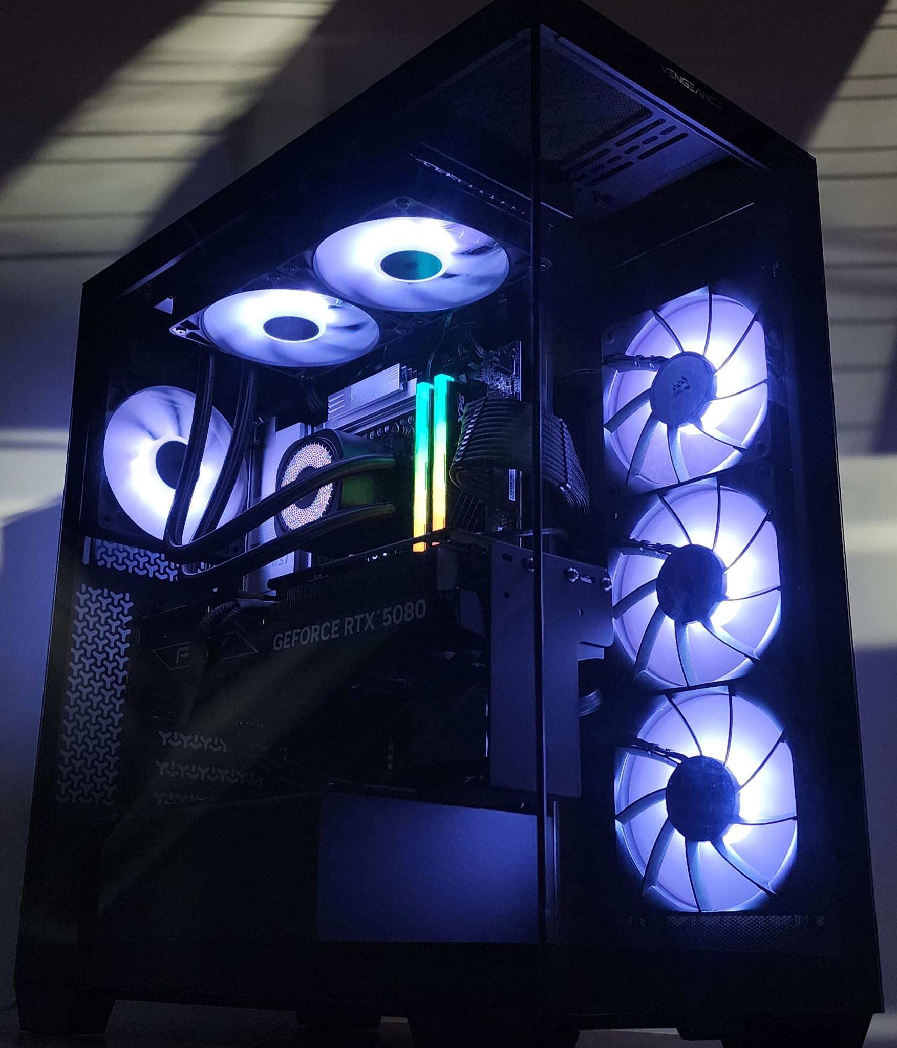 Gaming PC Ryzen 7 9800X3D 32GB RAM 1TB SSD RTX 5080 16GB Windows 11 Computer