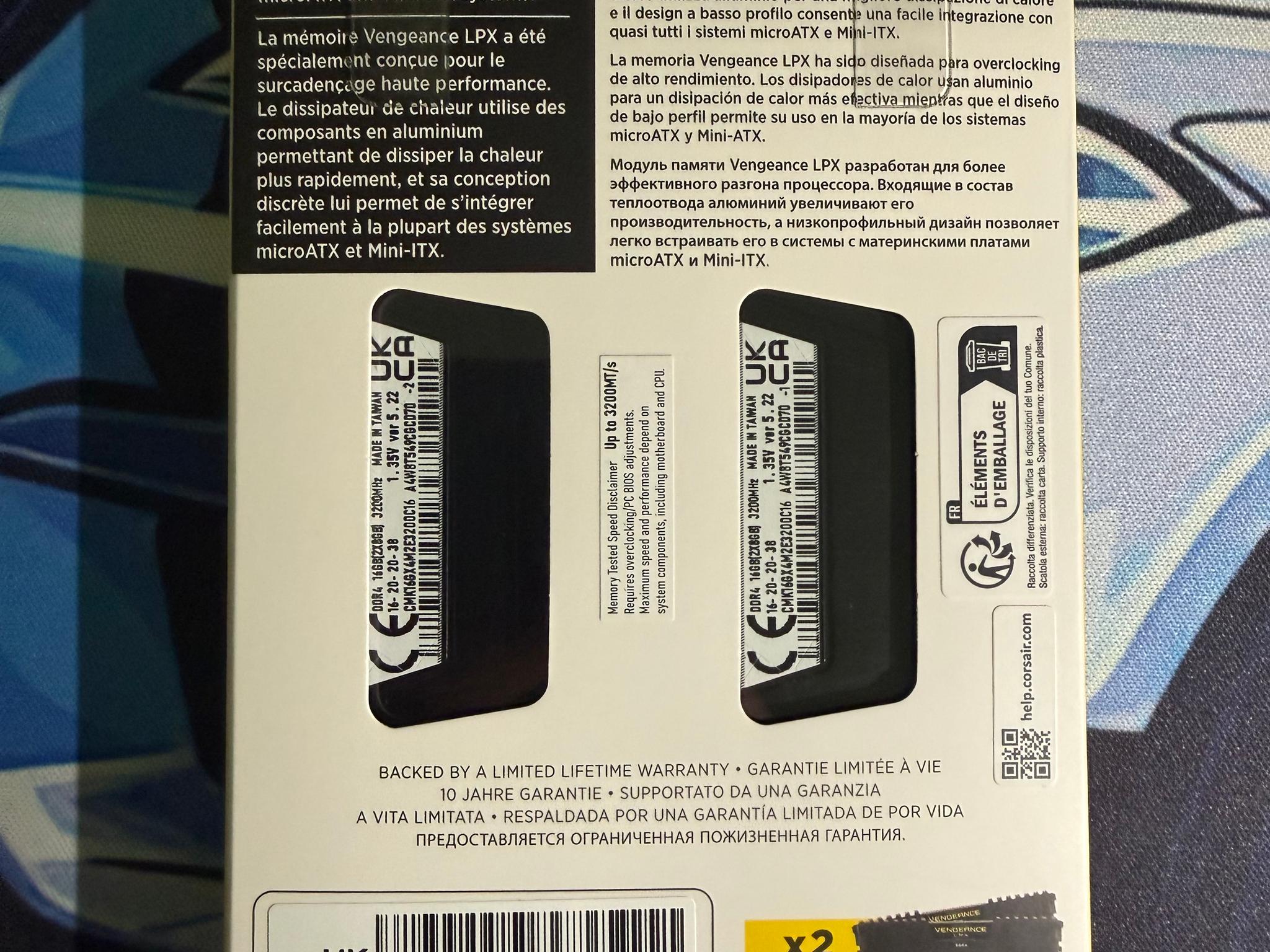 CORSAIR VENGEANCE LPX 16GB DDR4 RAM