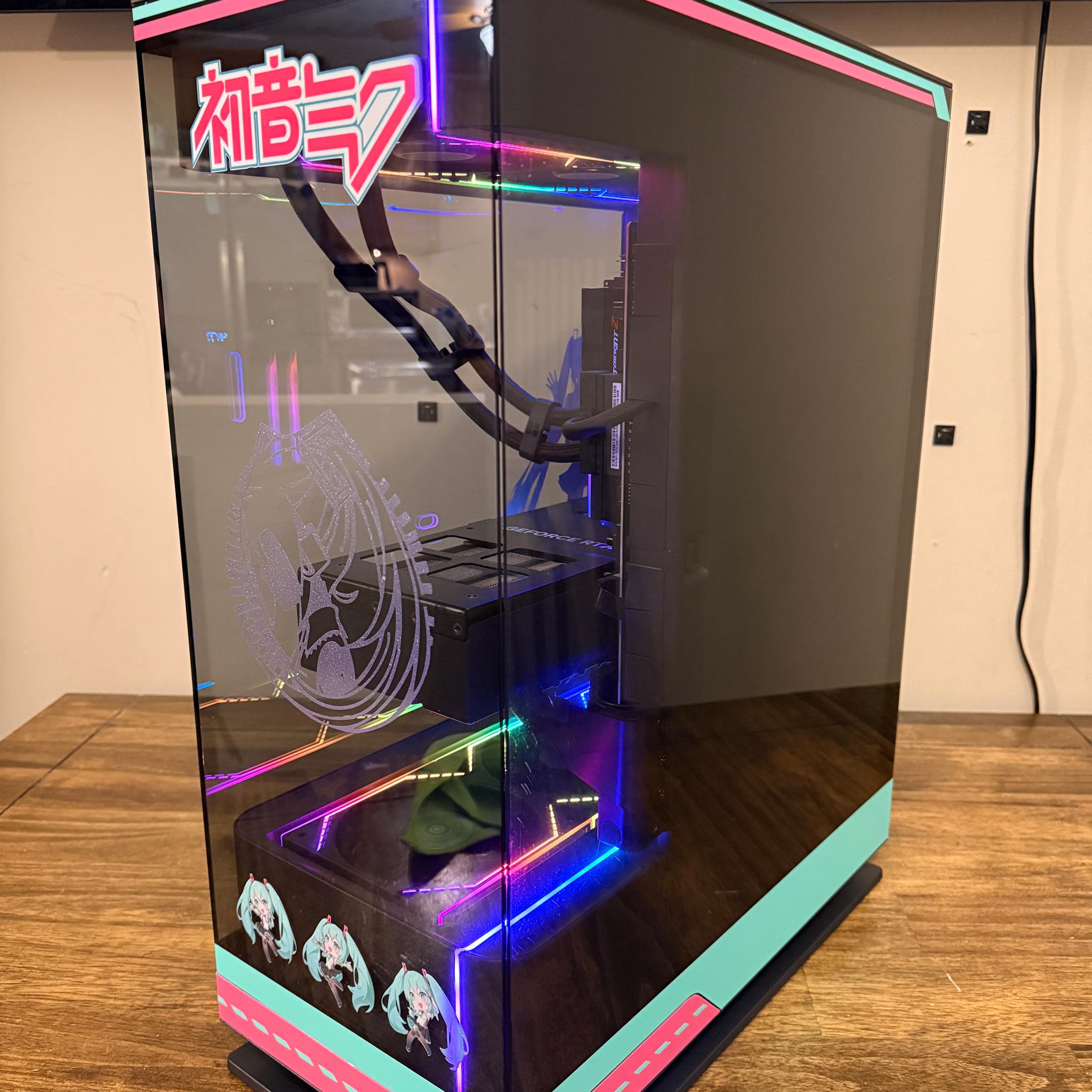 🎮 Hatsune Miku Edition Gaming PC – RTX 4080 SUPER + Ryzen 7 9800X3D 🚀