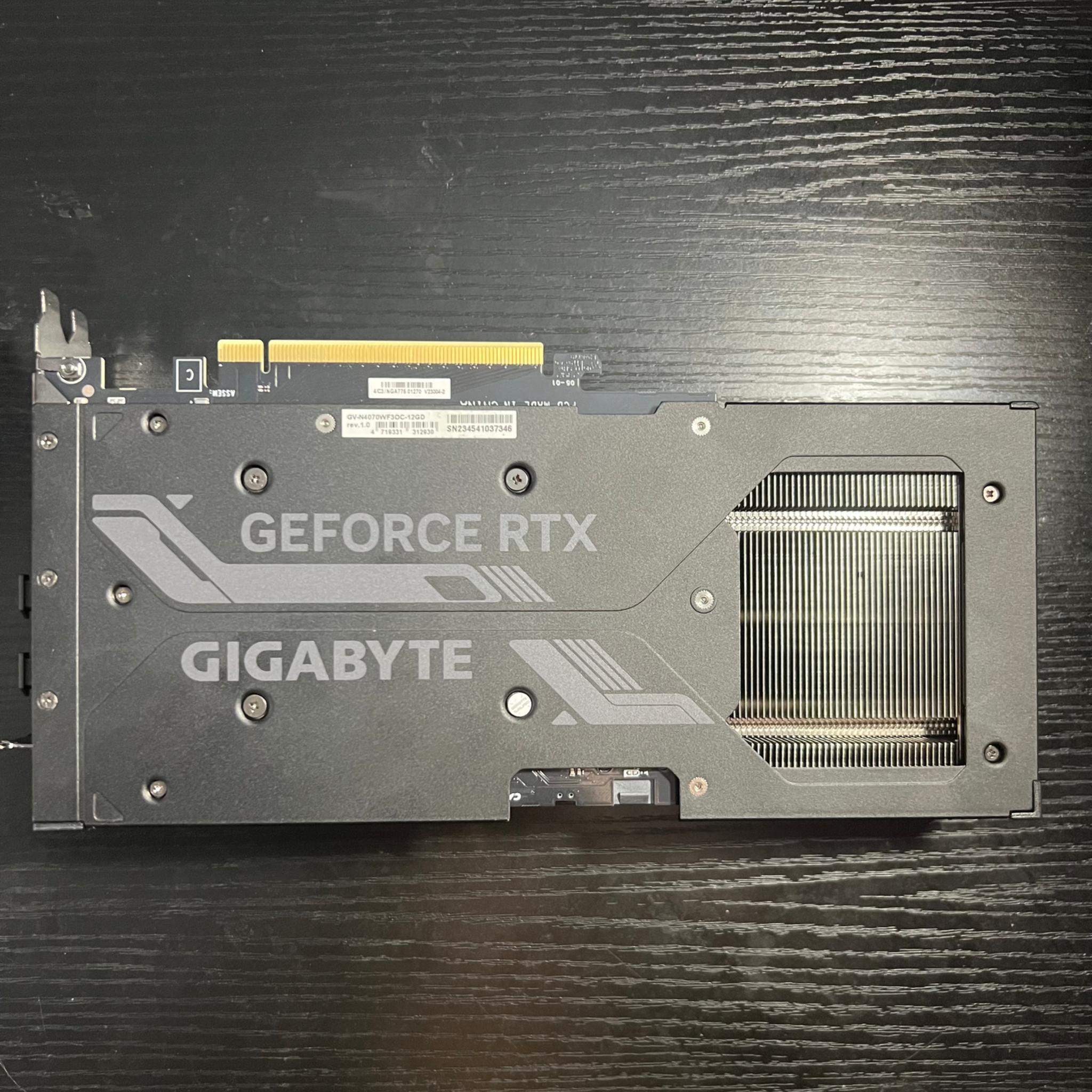 Gigabyte NVIDIA RTX 4070 3X Windforce OC 12gb