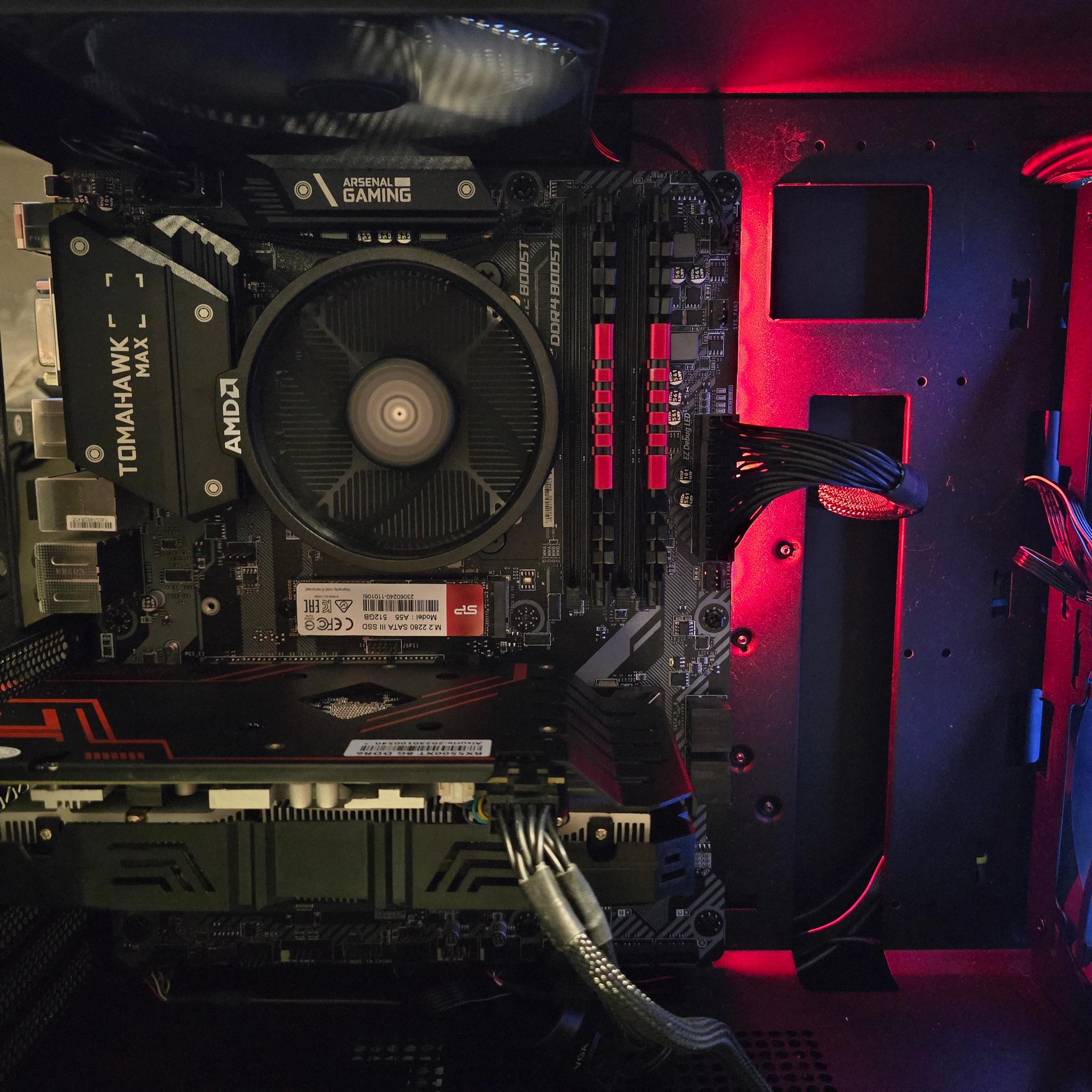 Custom Gaming PC Build AMD 3600, Rx 5500xt 8gb,  16gb DDR4 512GB SSD Win 11
