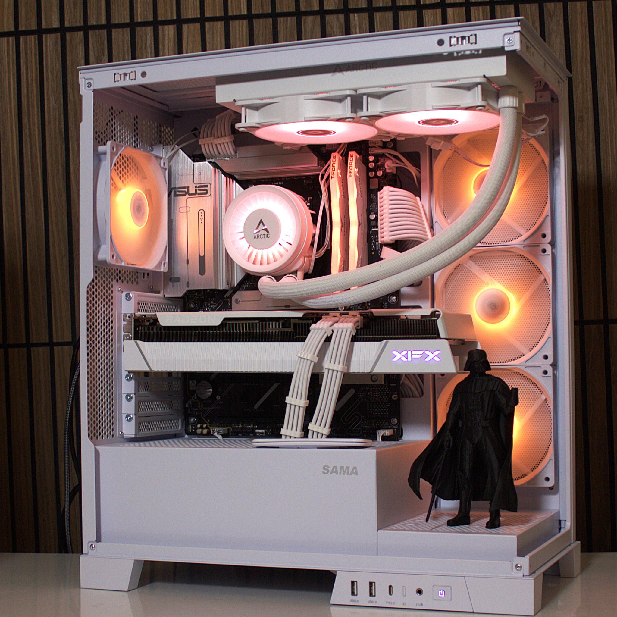 Whiteout | RX 7800XT 16GB |Ryzen 7 7700 | 32GB DDR5 | 1TB NVME | Arctic | 850W platinum | WIndows 11