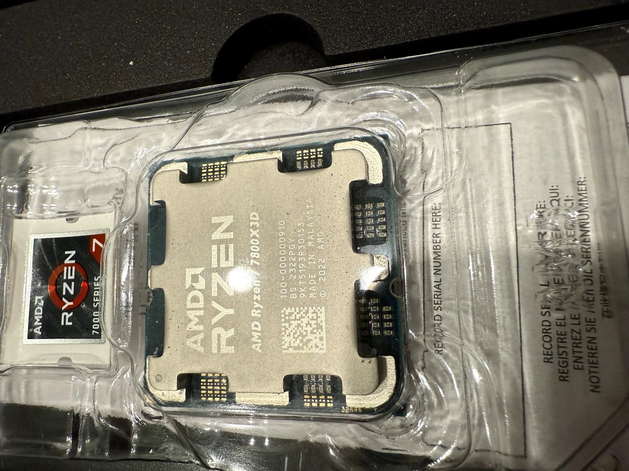 AMD Ryzen 7 7800X3D - Tested and Working - Used