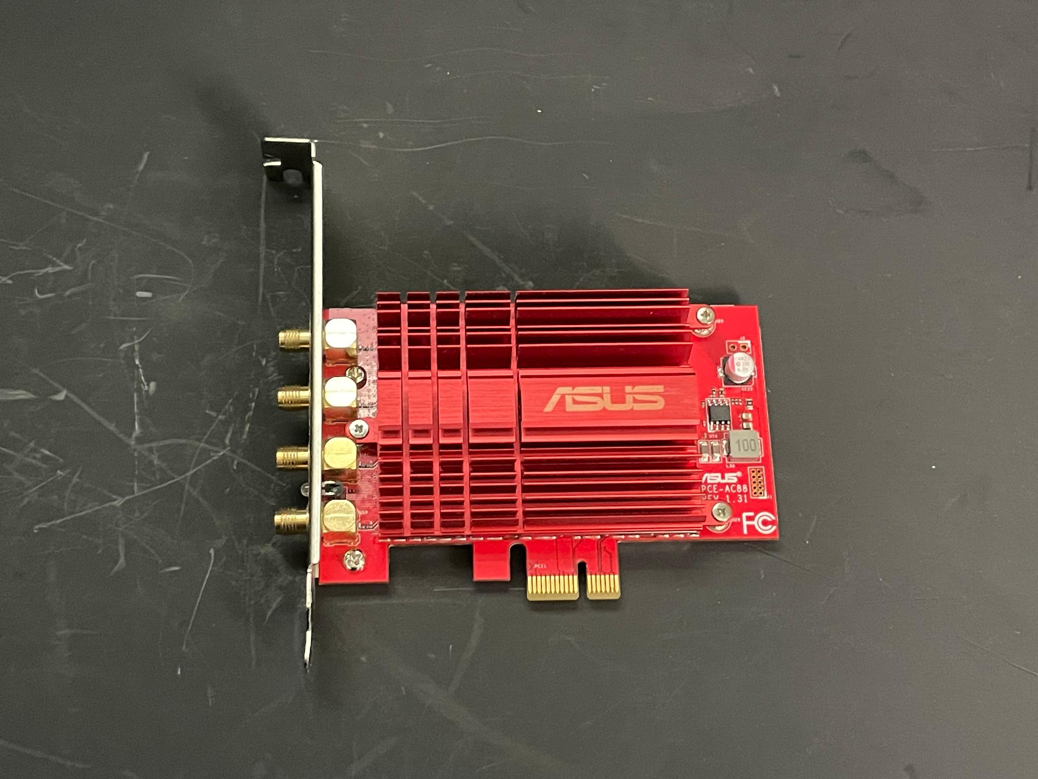 ASUS PCE-AC88 AC3100 Dual-Band 4x4 PCIe Wireless Wi-Fi Adapter Card | Free Shipping