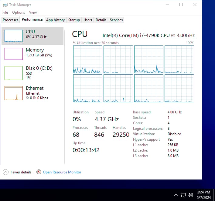 Combo: ASUS MAXIMUS VII GENE Z97 mATX Motherboard w/ Intel 4790k CPU and 32gb G.Skill 2400mhz