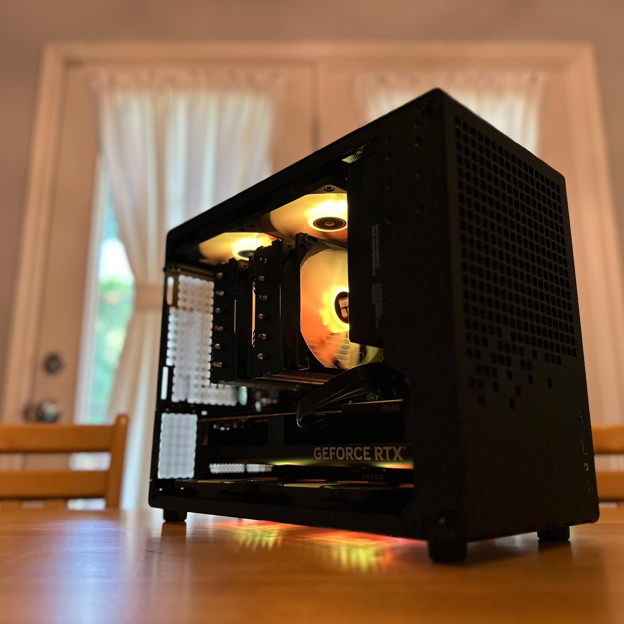 💁‍♂️👽| RTX 4070 ti ProArt, Ryzen 5700x3d, 32gb Ram, 1tb SSD, WiFi Equipped, ARGB Compact Gaming PC
