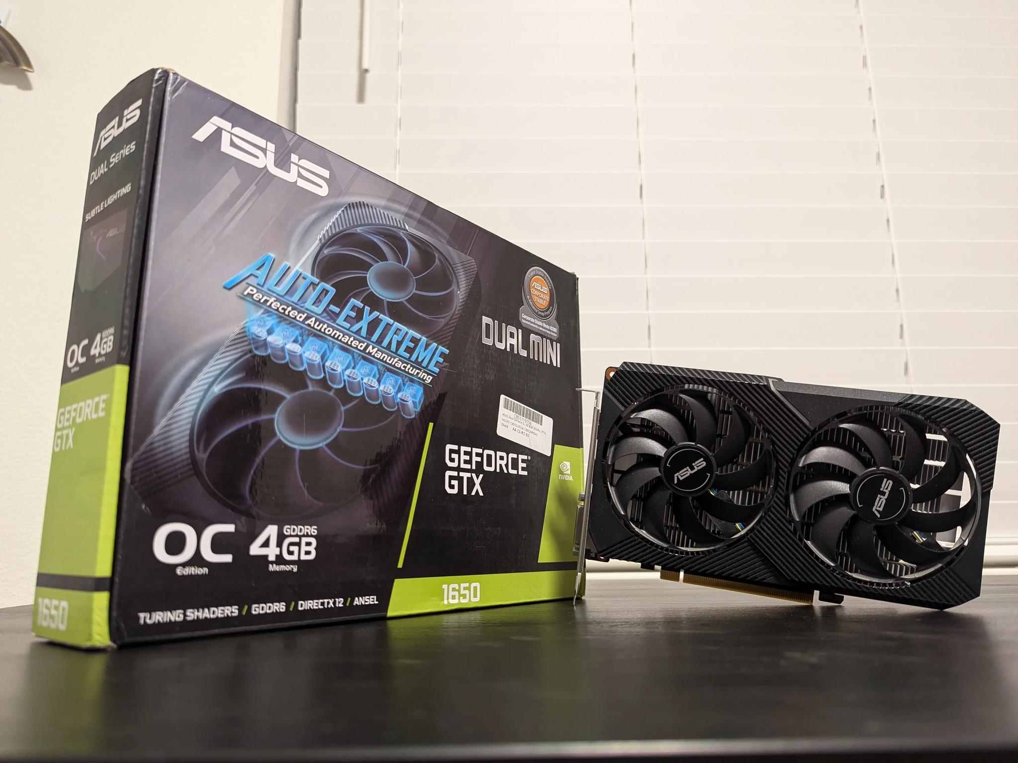 Nvidia Asus GTX 1650 4GB 6DDR6 - Original Box Included!