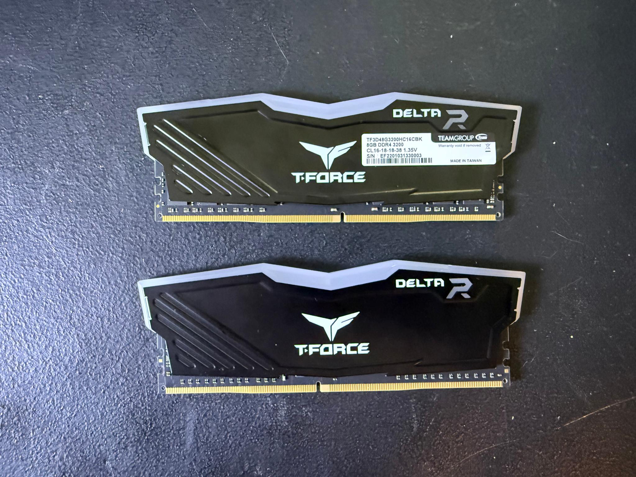 TeamGroup T-Force Delta R RGB 16GB (2x8GB) DDR4 3200MHz RAM