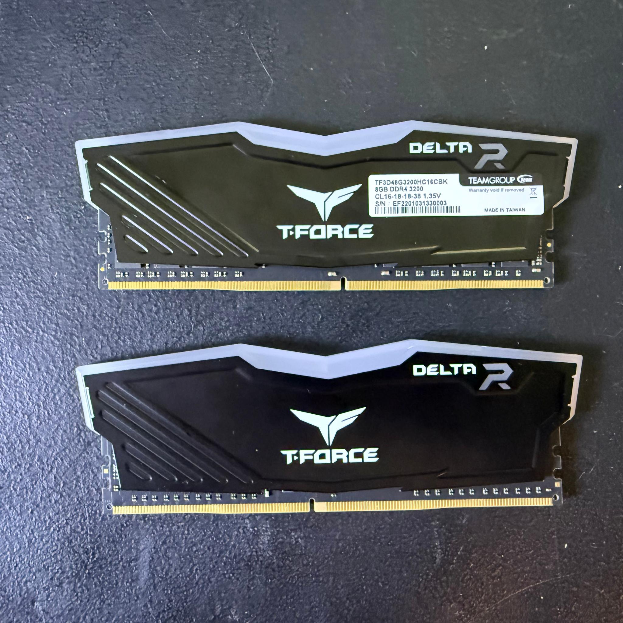 TeamGroup T-Force Delta R RGB 16GB (2x8GB) DDR4 3200MHz RAM