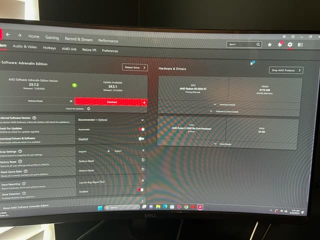 Gaming PC Ryzen 5 2600, XFX 6600xt, 16 gb ram, 750 psw, Asus ROG Strix x570 itx