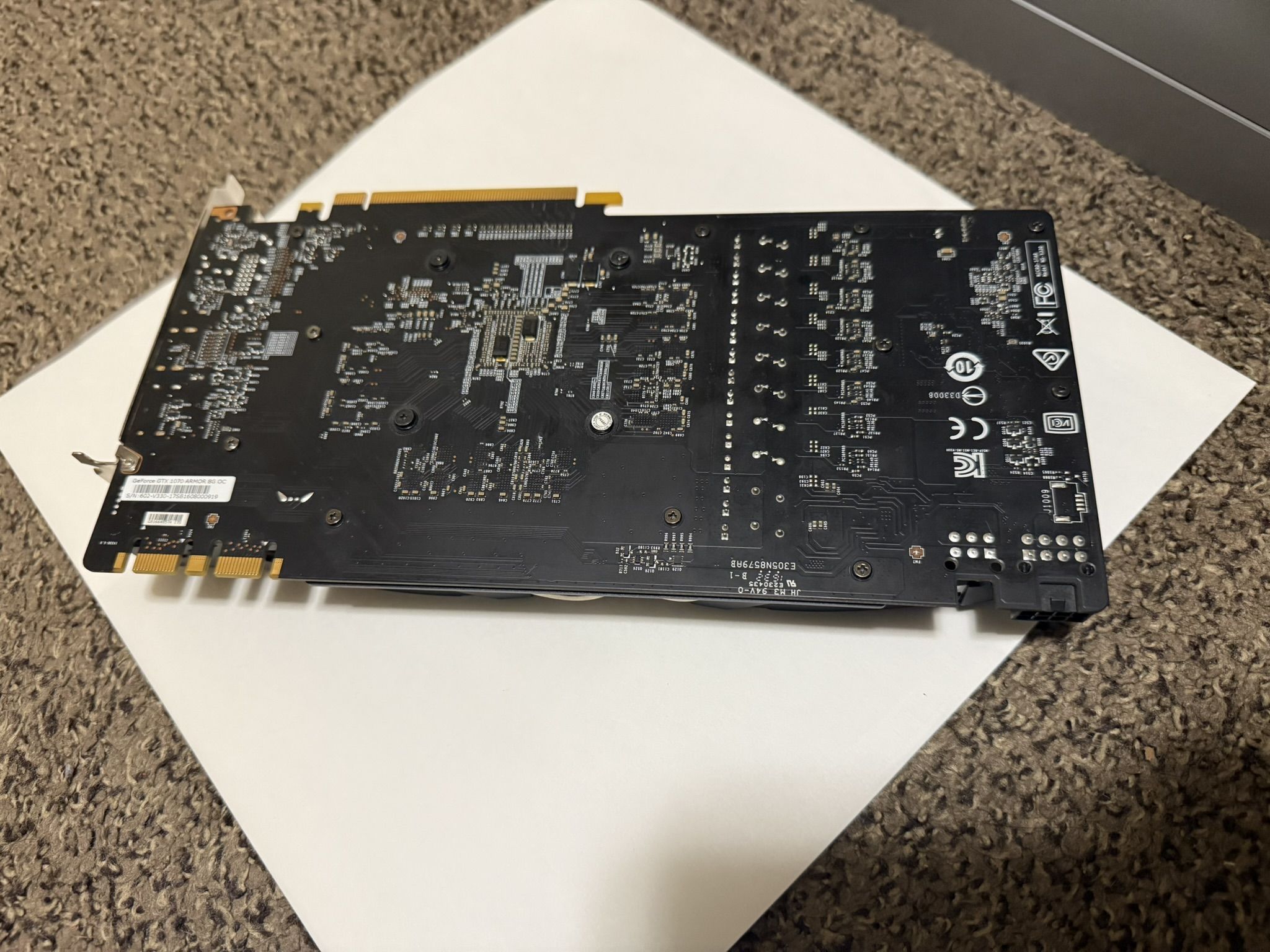 MSI GeForce GTX 1070 ARMOR 8G OC – GDDR5 Graphics Card