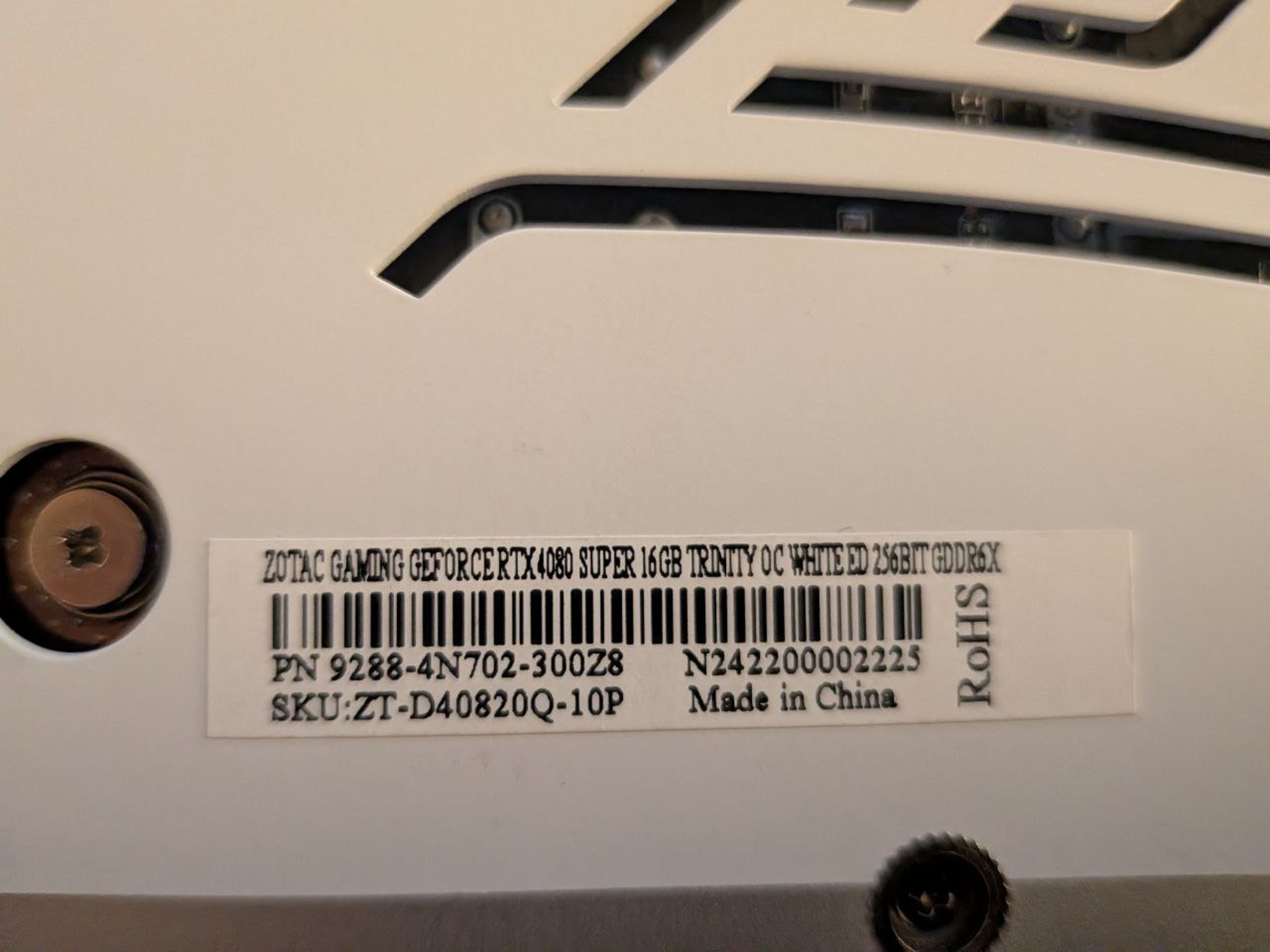 Zotac Trinity OC GeForce RTX 4080 SUPER