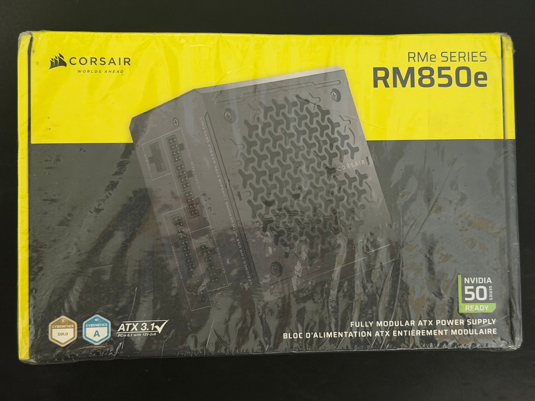 New Corsair RM850e 850W 80+ Gold Fully Modular ATX Power Supply (Black) – Sealed Retail Box