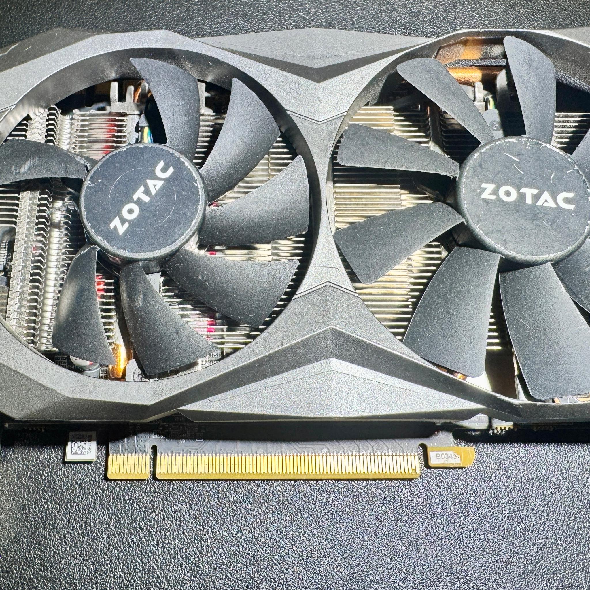 Zotac GeForce GTX 1060 6GB Graphics Card – Tested & Working (Fan Blade Damage, Runs Quiet)