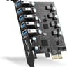 PCIE USB 3.0 Expansion Card 7 Ports 5X Type-A and 2 USB C PCIe Card Super Speed PCI Express USB3 Hub
